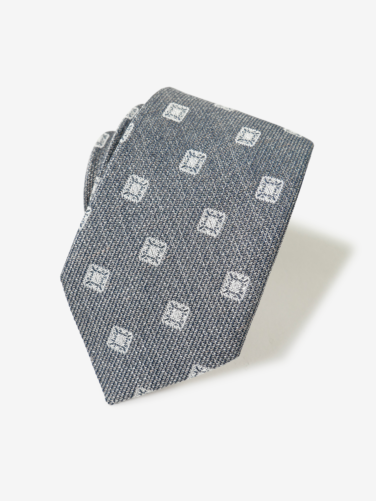 Classico Seta|Square Neat Tie|グレー