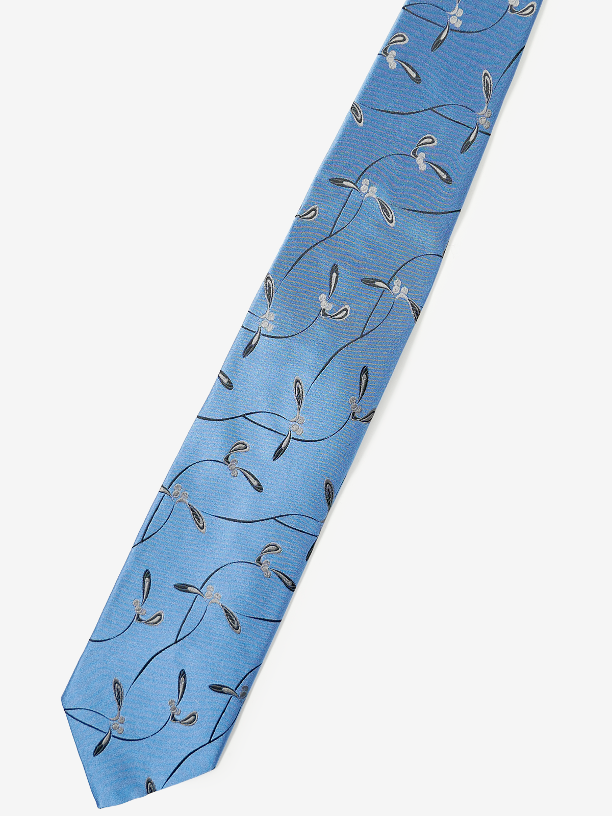 Fermo Fossati|Floral Neat Tie|ブルー