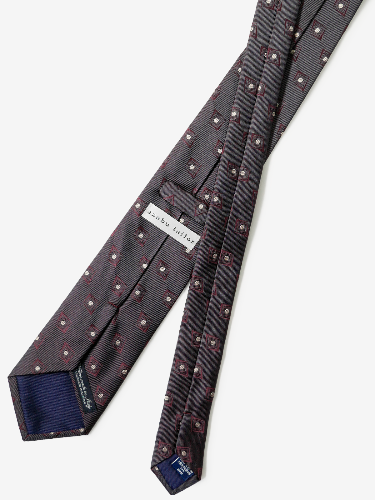 Classico Seta|Neat Tie|ボルドー