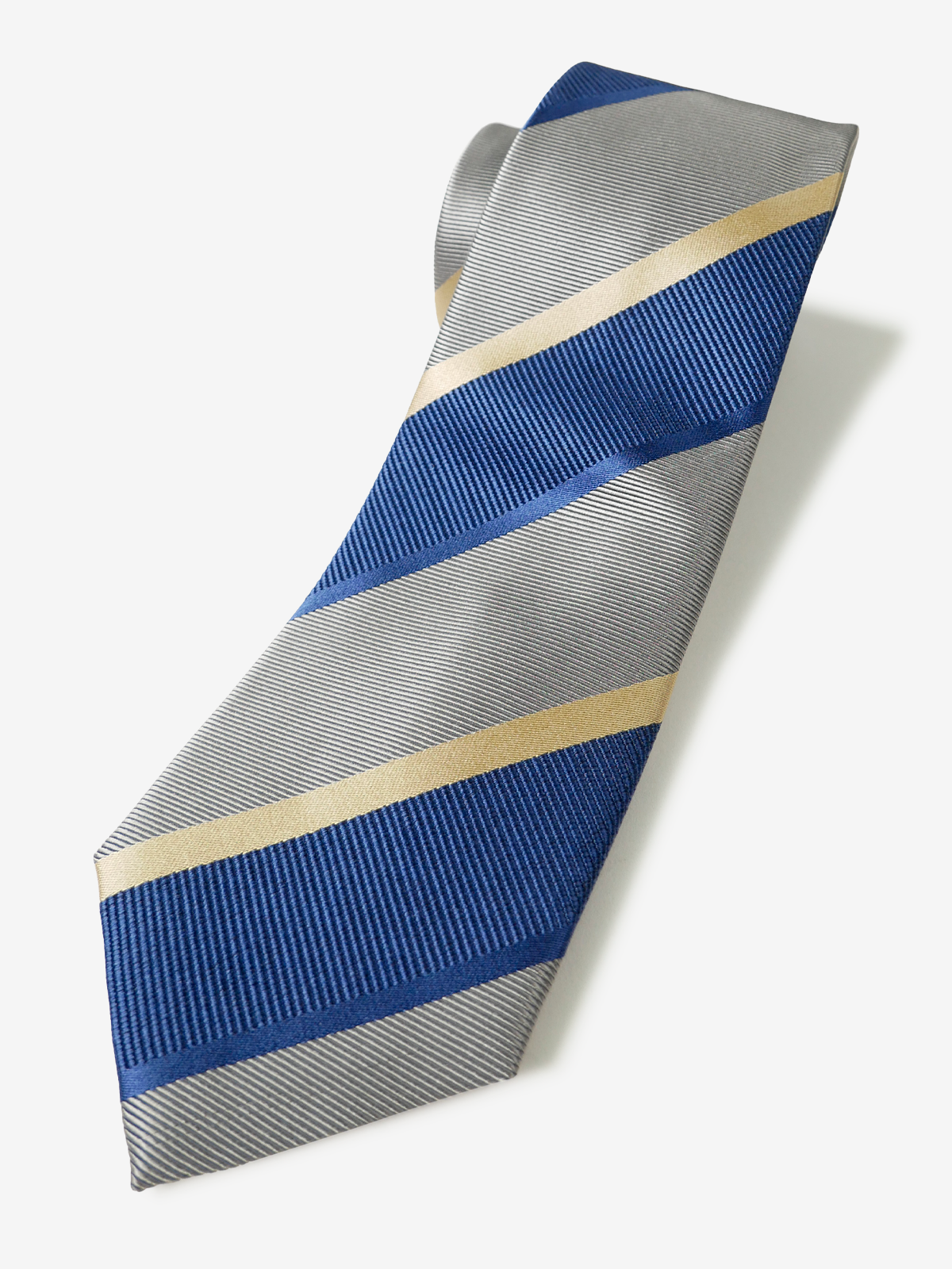 Striped Repp Tie|ブルー