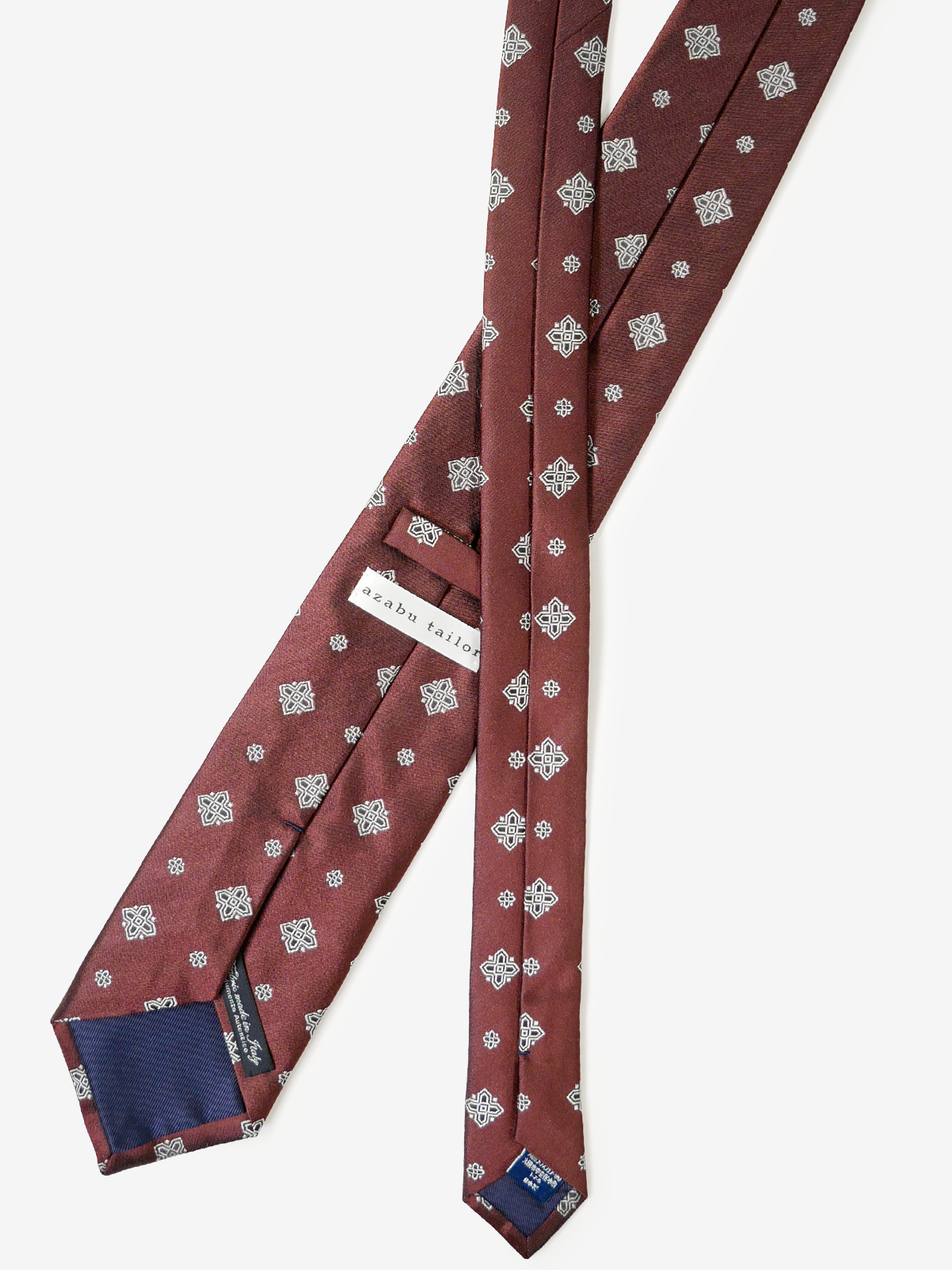 Classico Seta|Medallion Tie|ボルドー