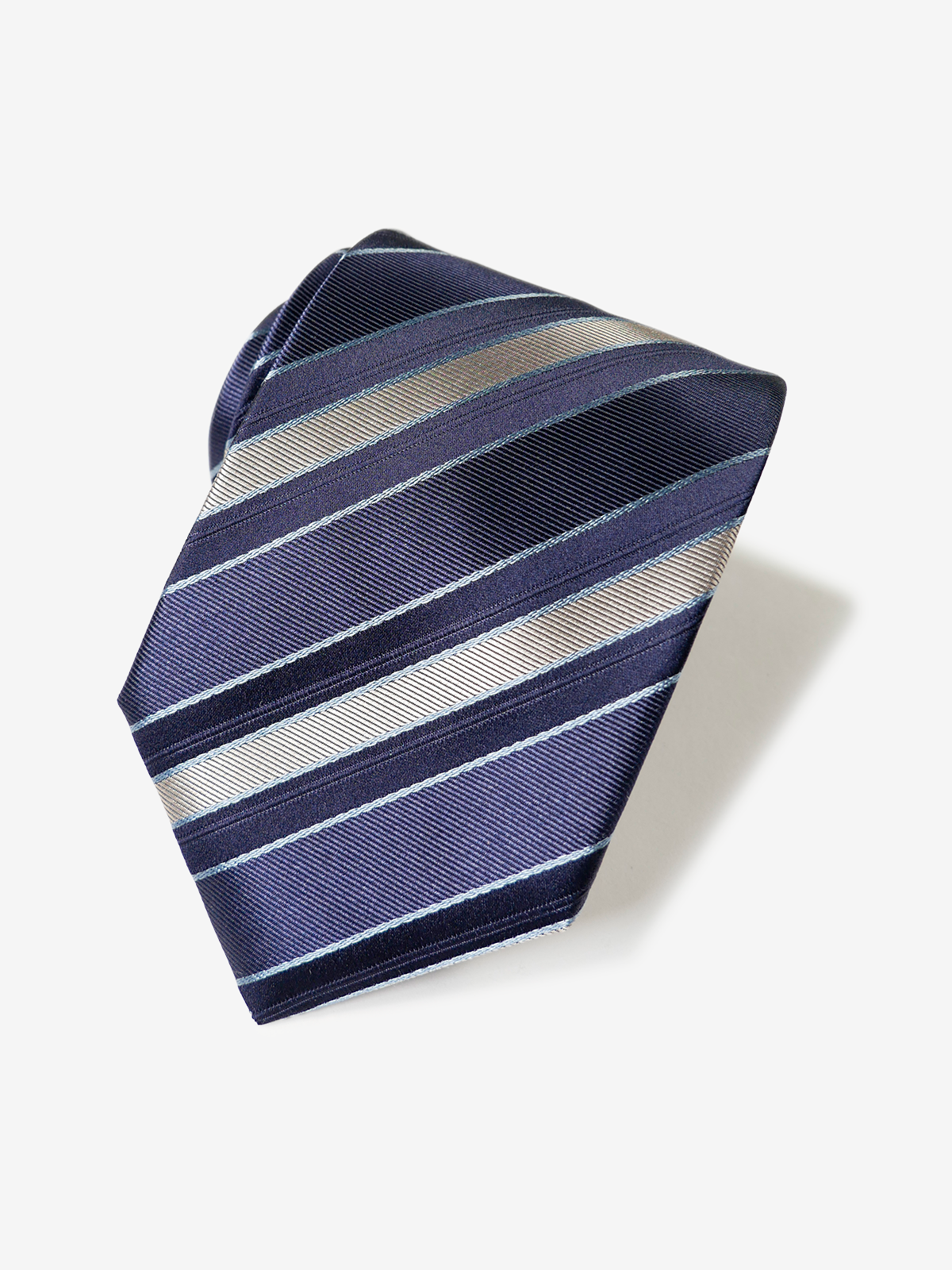 Classico Seta|Stripe Tie|ベージュ