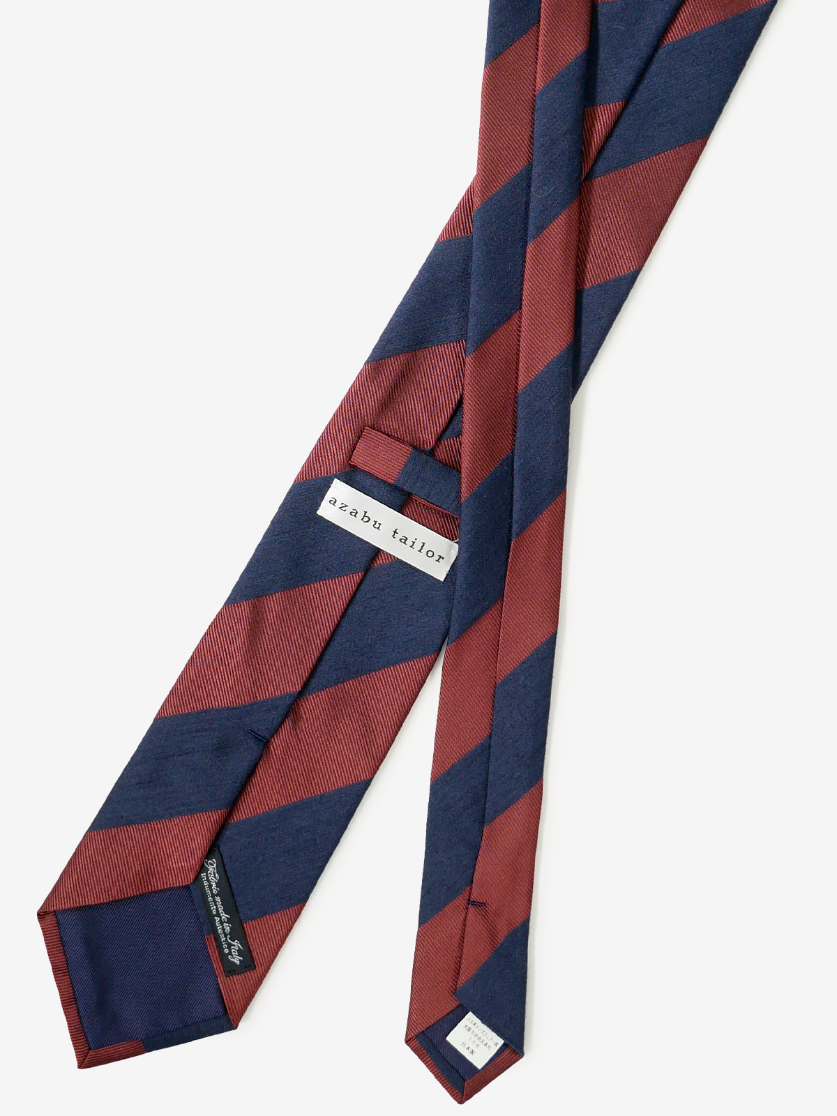 Classico Seta|Block Stripe Tie|レッド