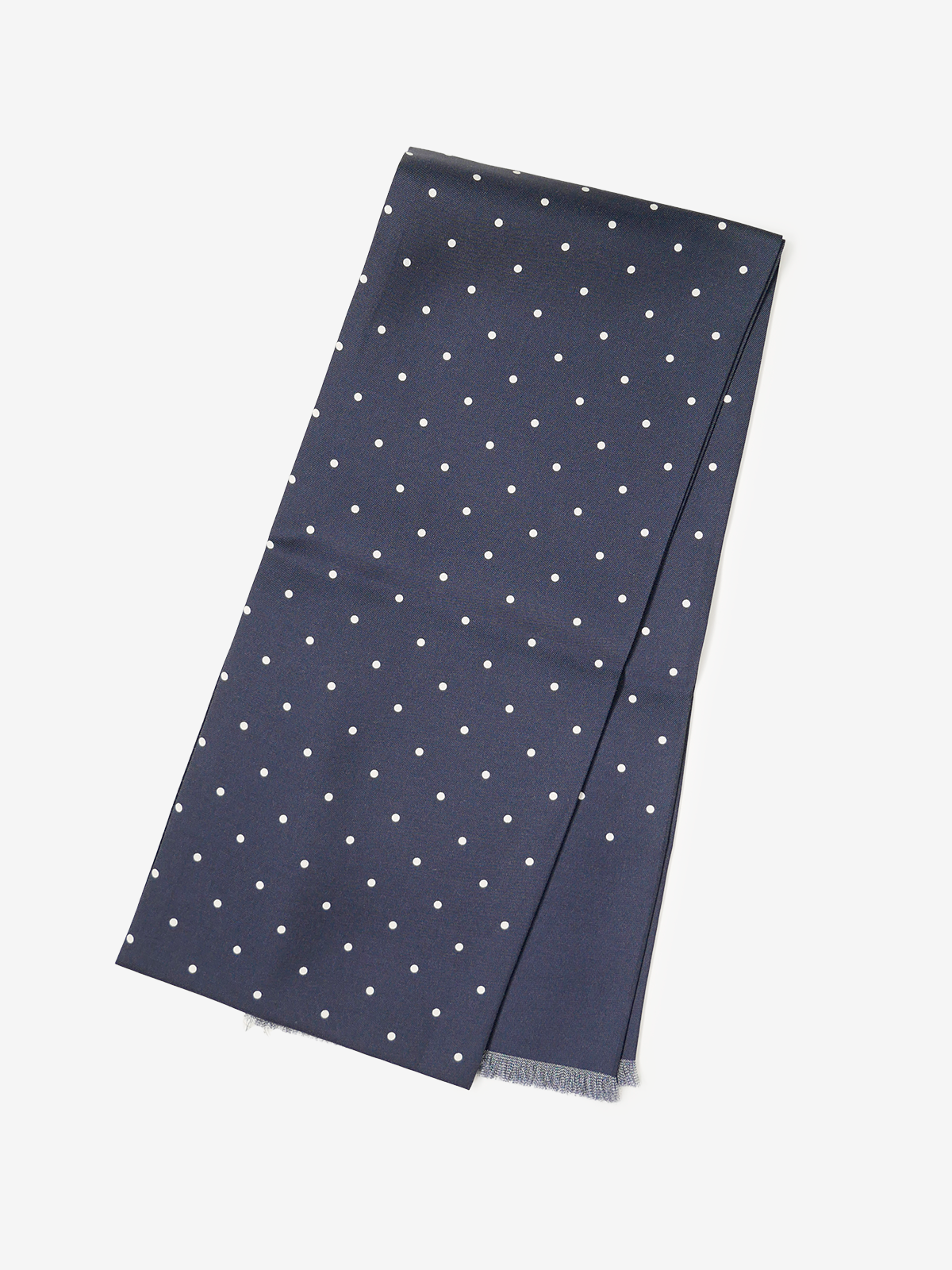 Mantero|Polka Dot Stole|ネイビー