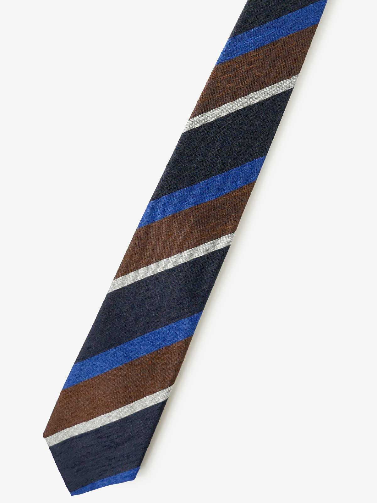 Classico Seta|Stripe Tie|ブラウン