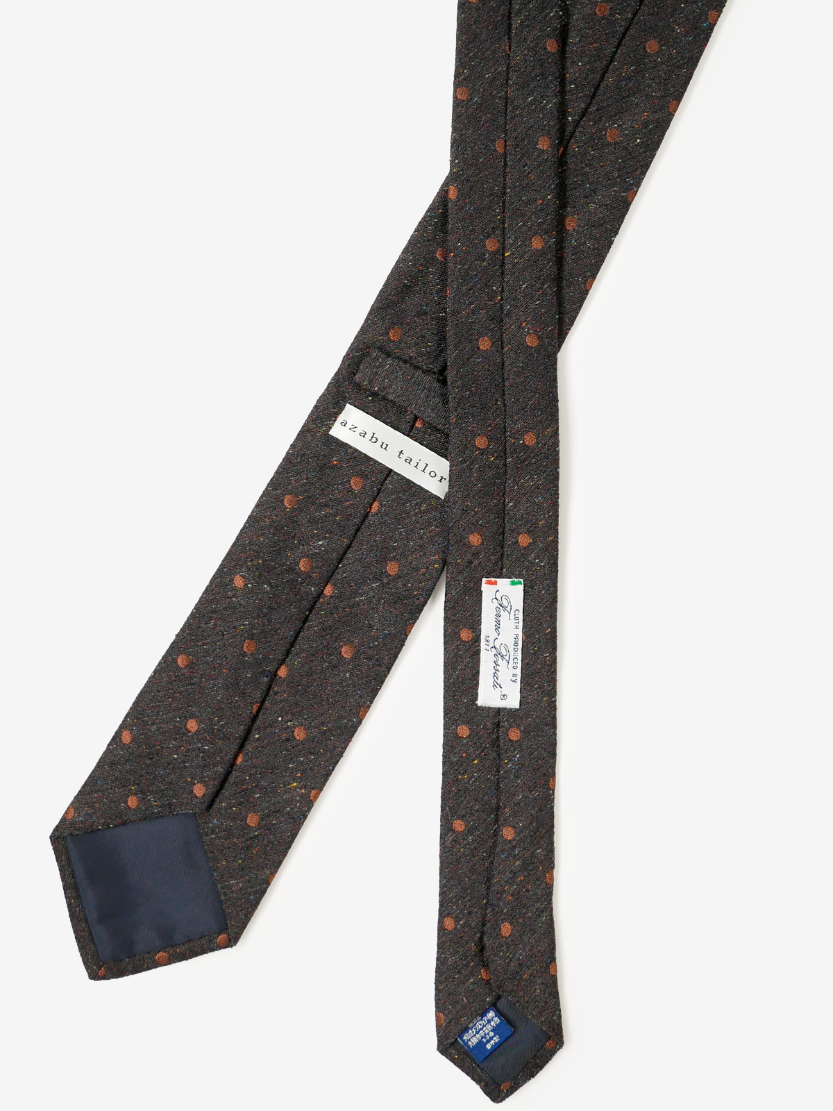 Fermo Fossati|Polka Dot Tie|オレンジ