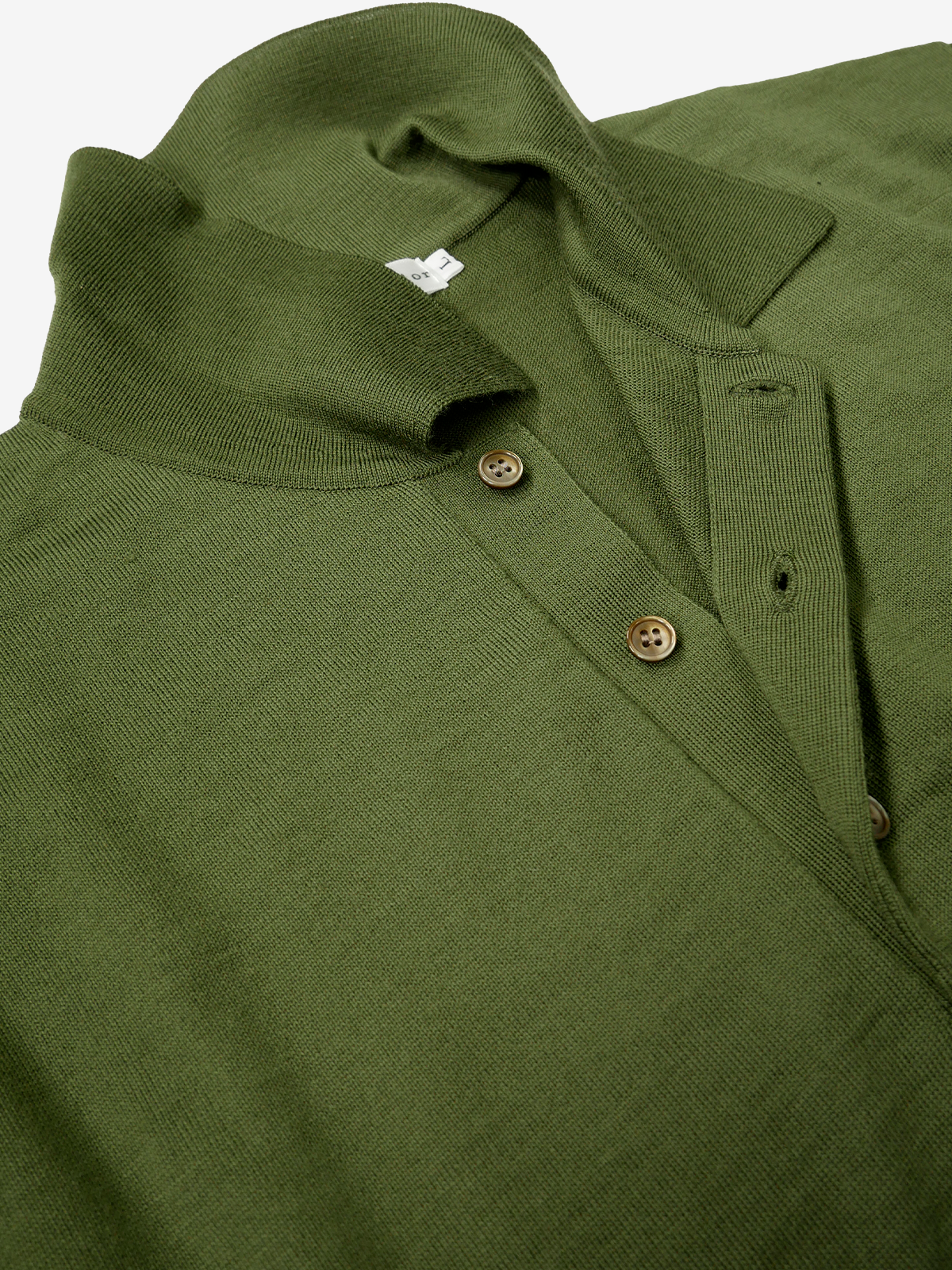 Wool Polo Shirt|グリーン