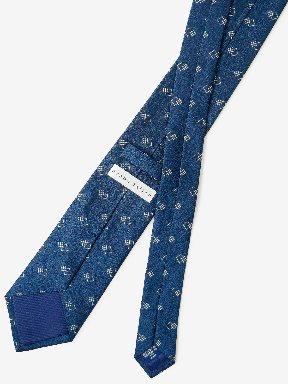 Double Square Neat Tie|ブルー