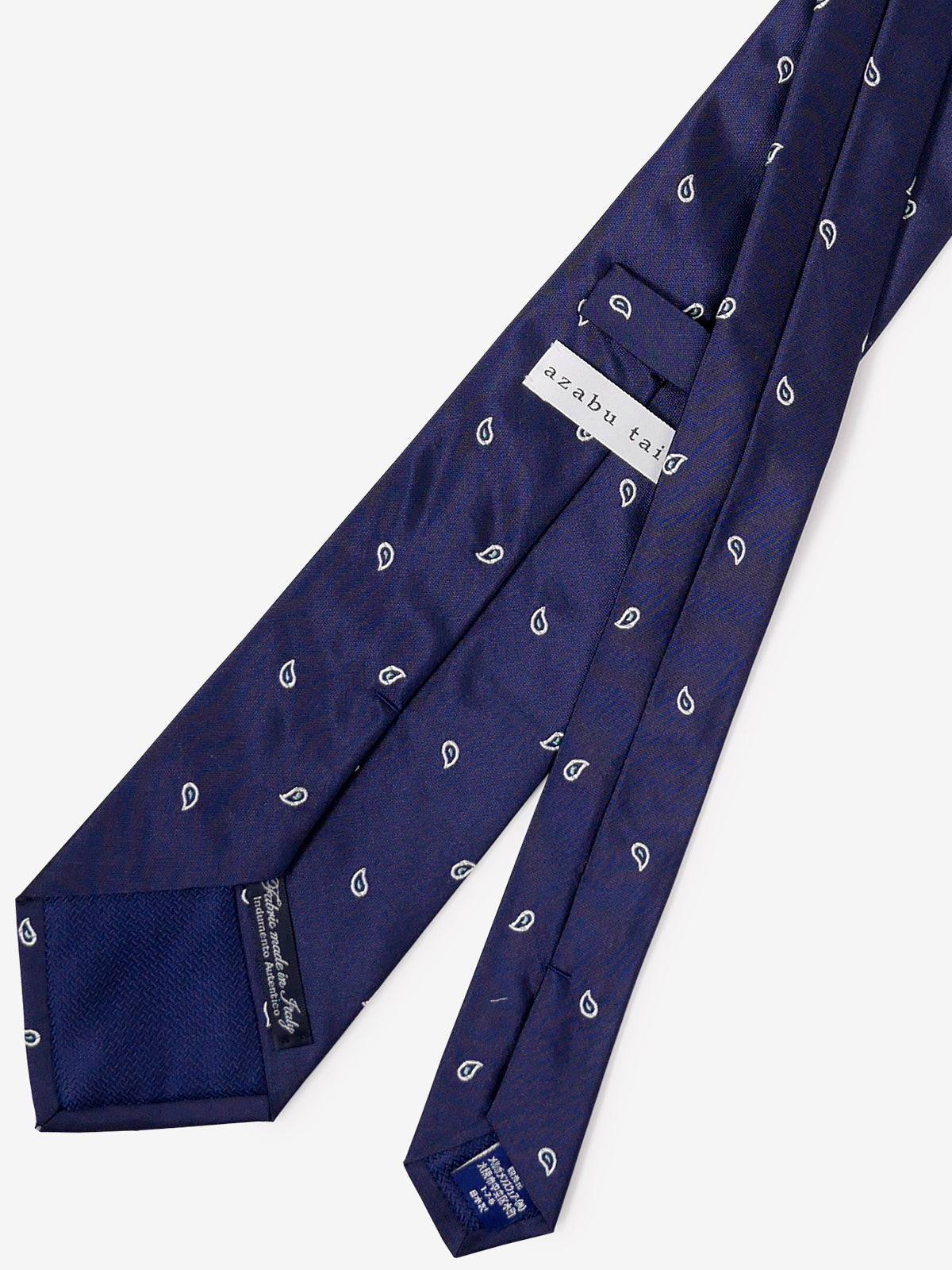 Classico Seta|Paisley Neat Tie|ネイビー