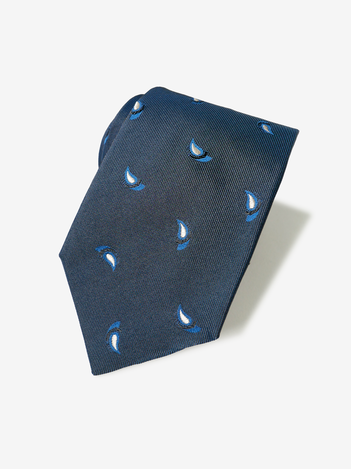 Classico Seta|Paisley Neat Tie|ネイビー