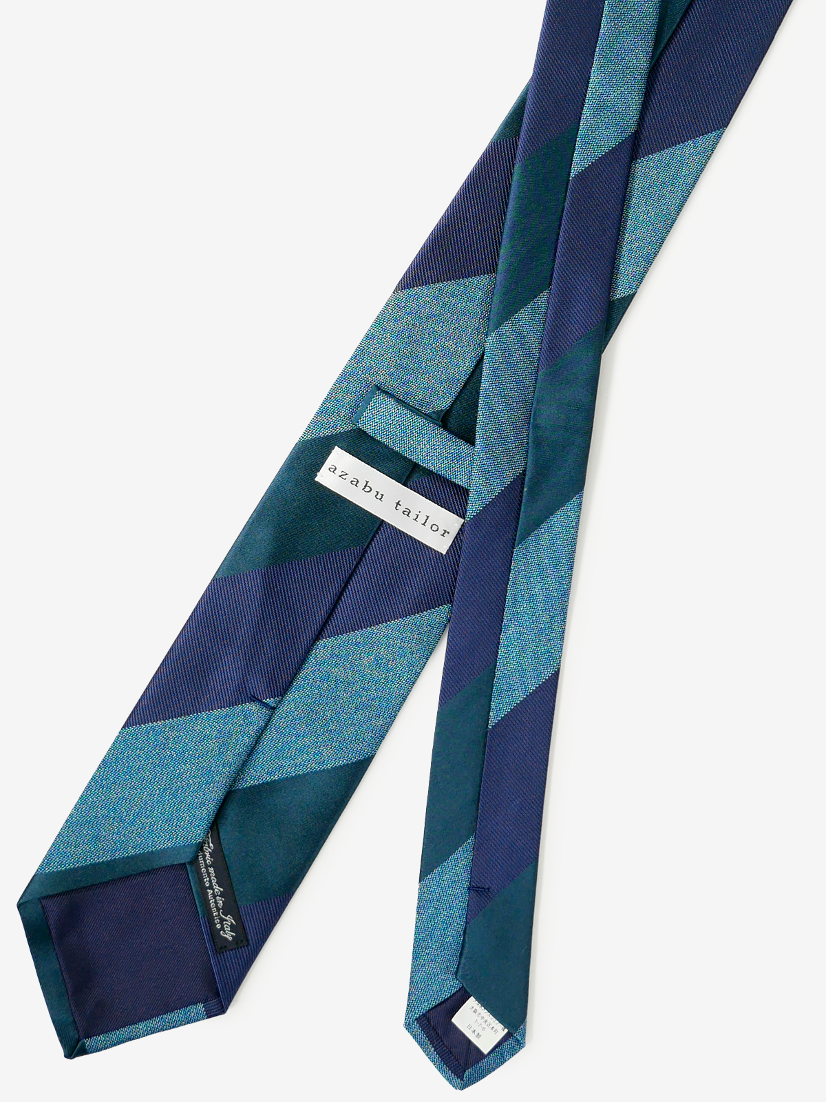 Classico Seta|Stripe Tie|グリーン