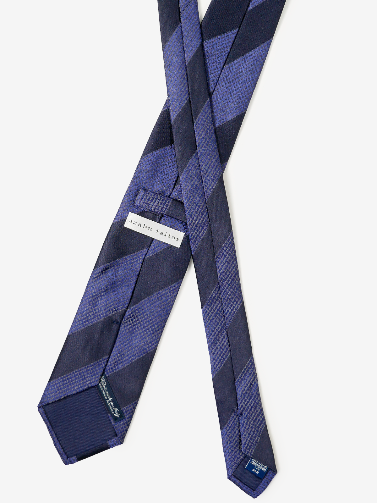 Classico Seta|Stripe Tie|ネイビーブルー