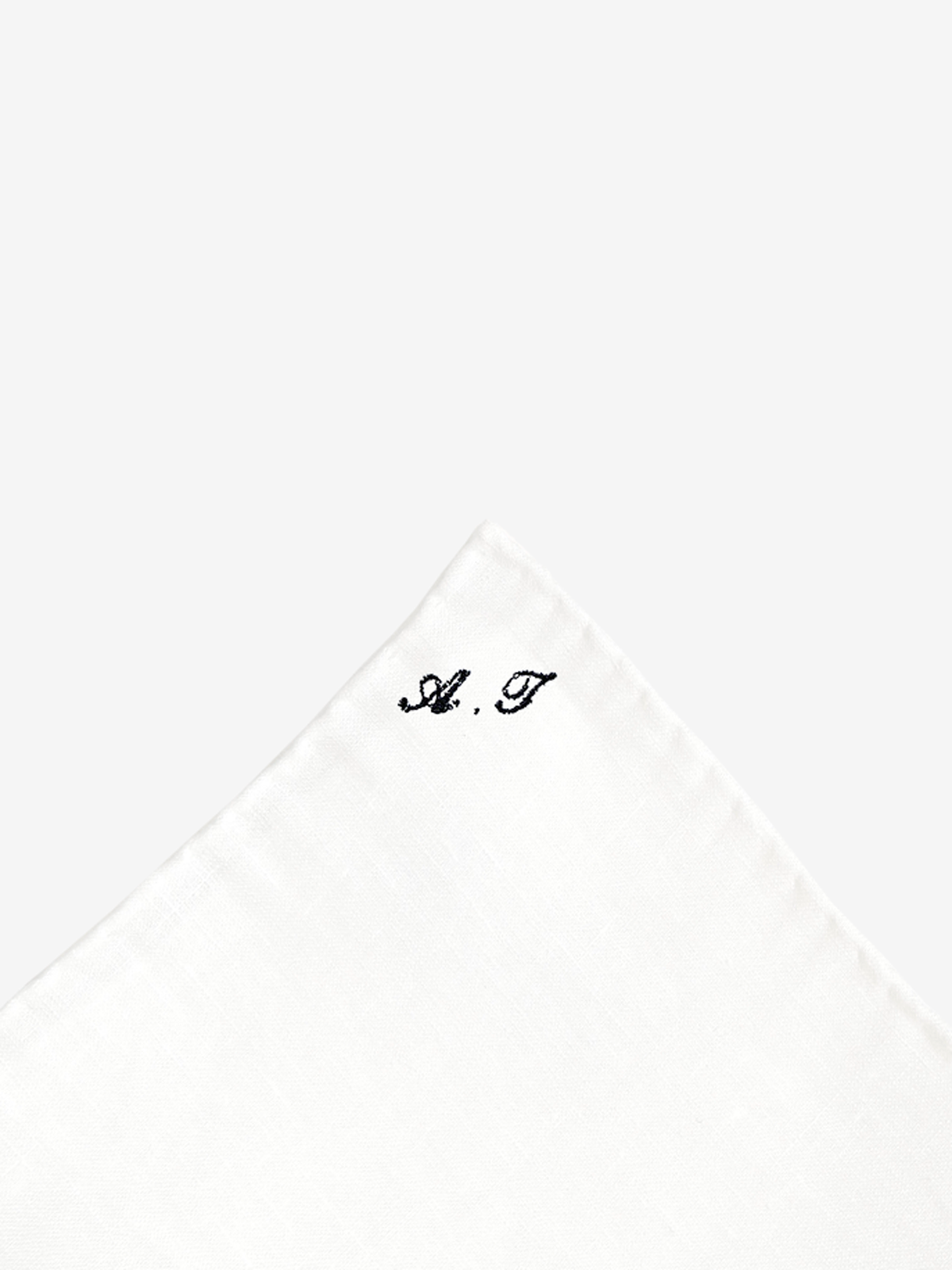 Linen Pocket Square|ホワイト