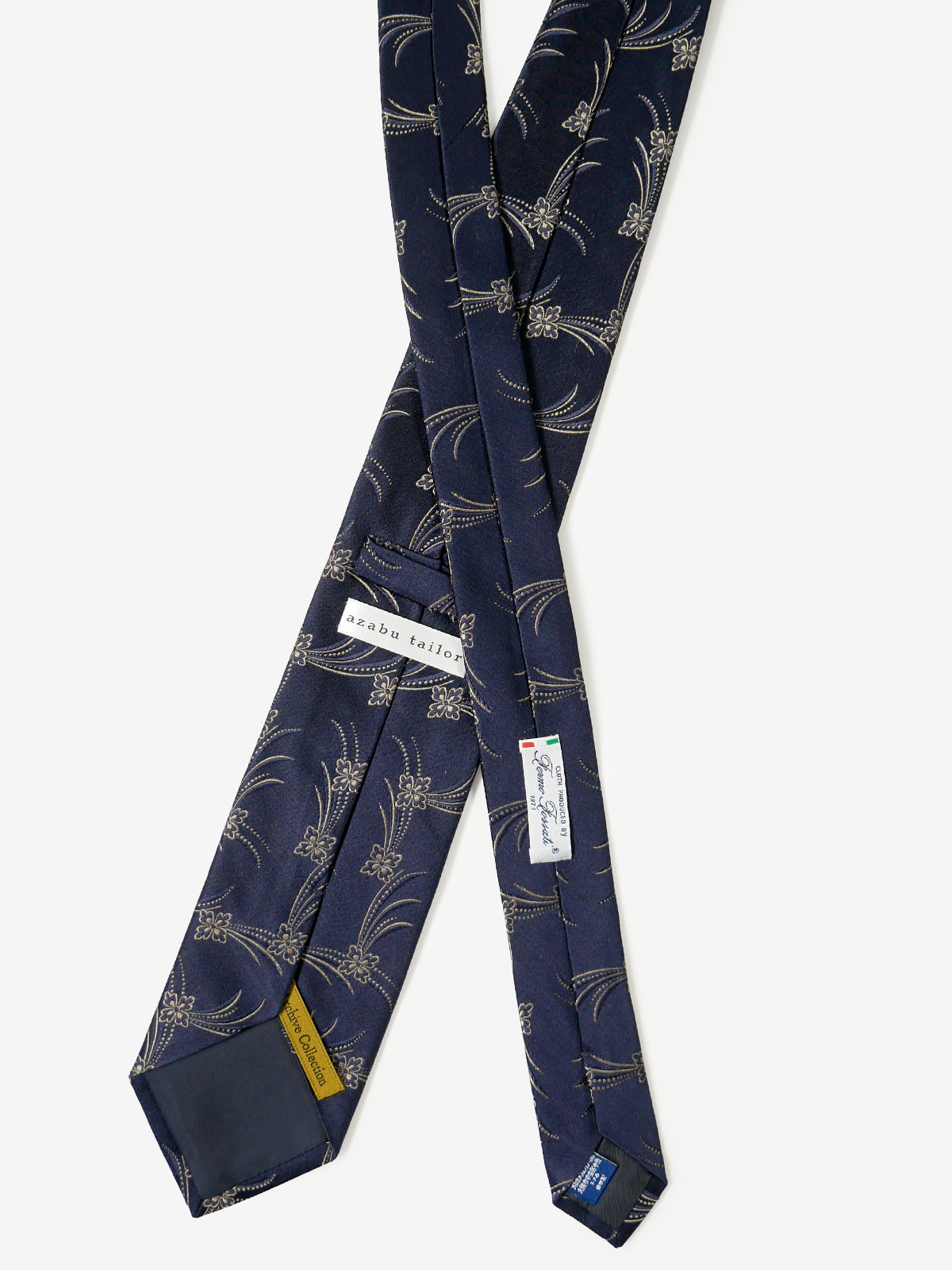Fermo Fossati|Neat Tie|ネイビー