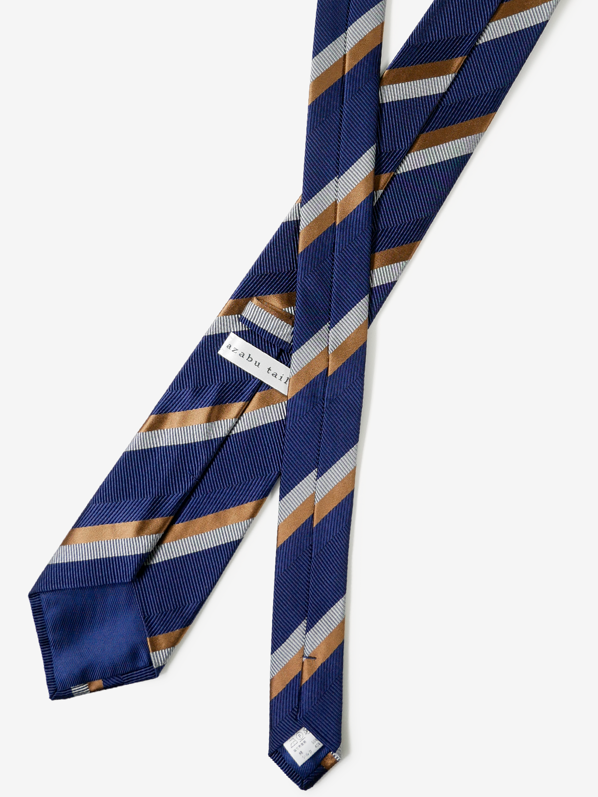 Striped Necktie|グレー