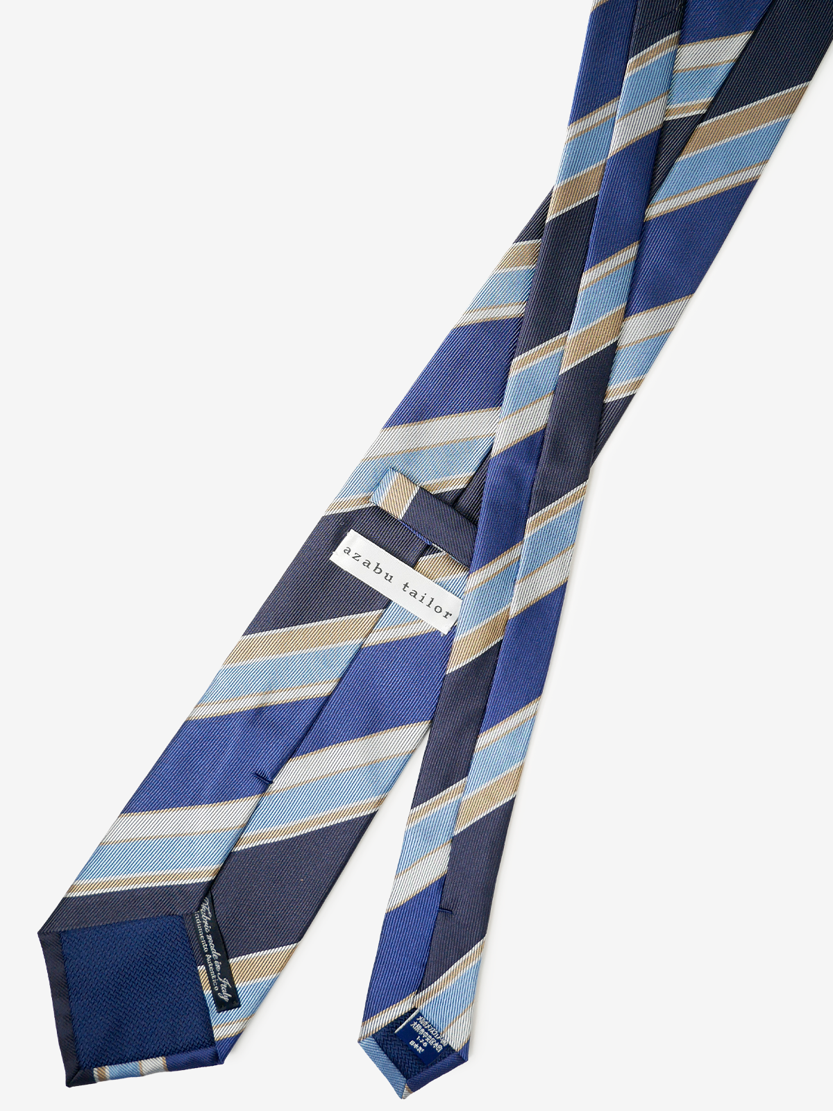 Classico Seta|Stripe Tie|ブルー