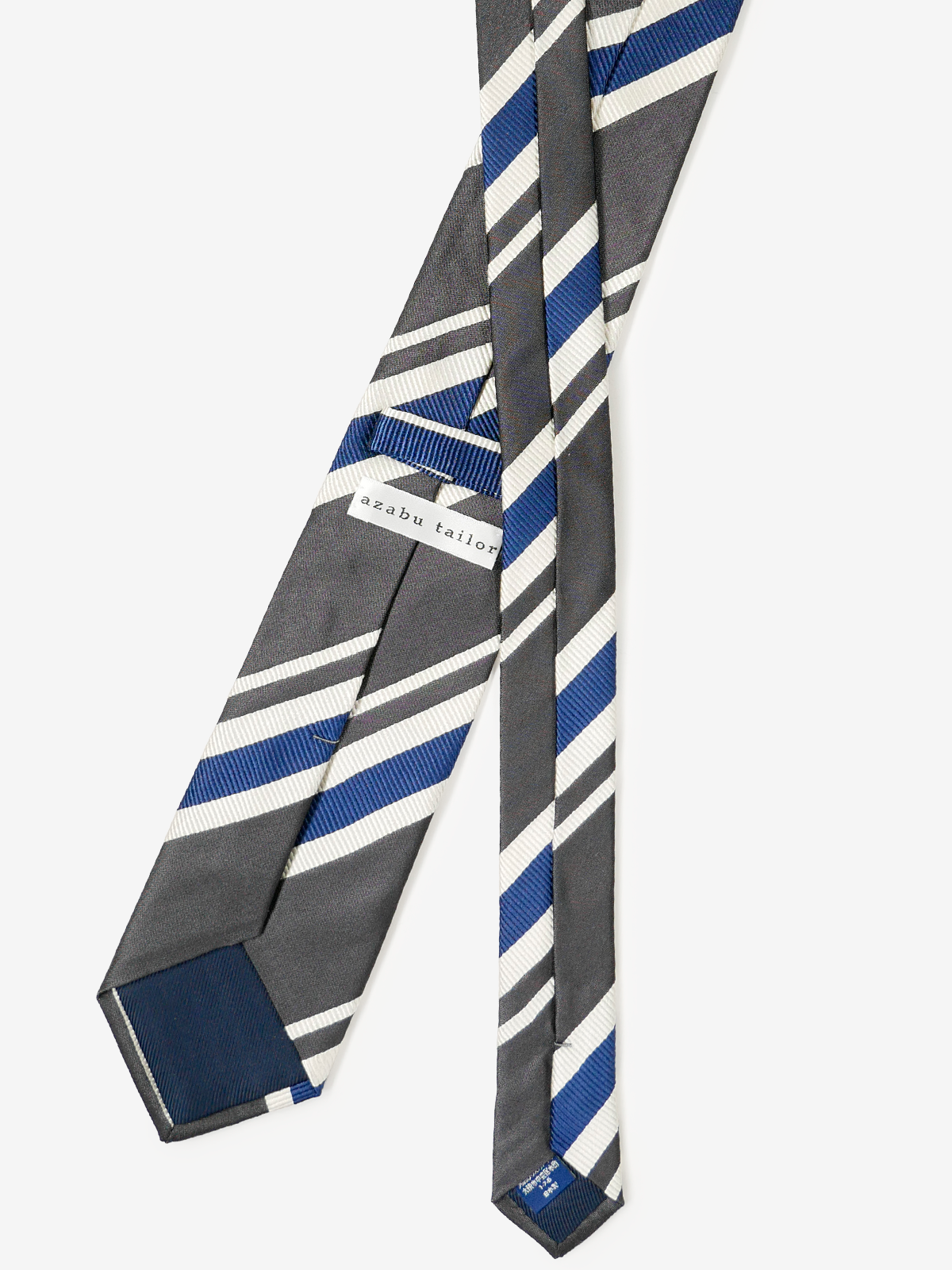 Striped Necktie|グレー