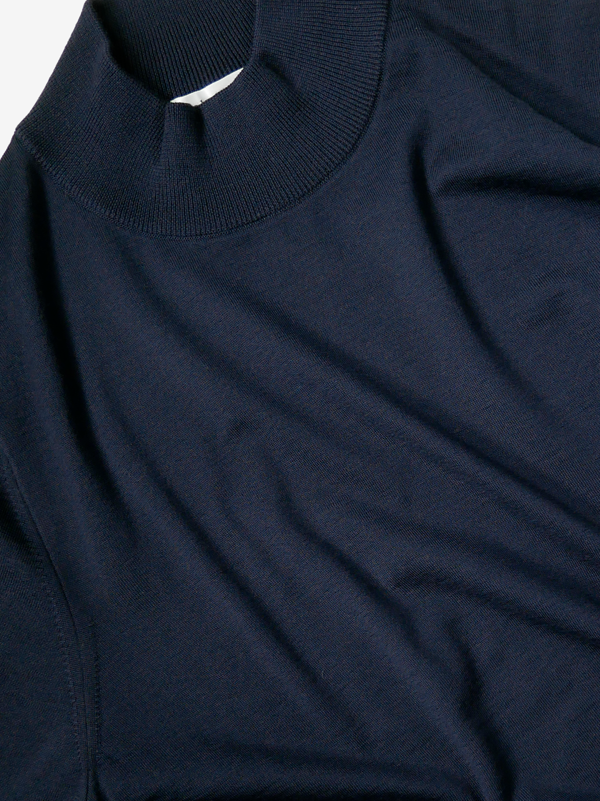 Mock-Neck Sweater|ネイビー