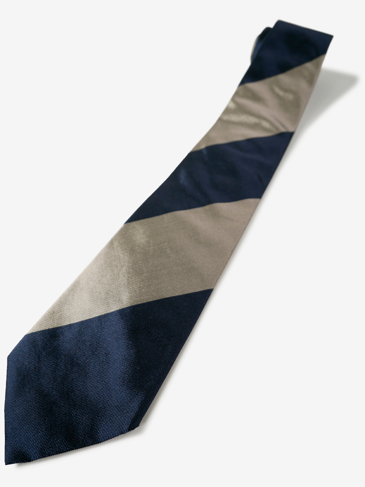 Classico Seta|Block Stripe Tie|ベージュ