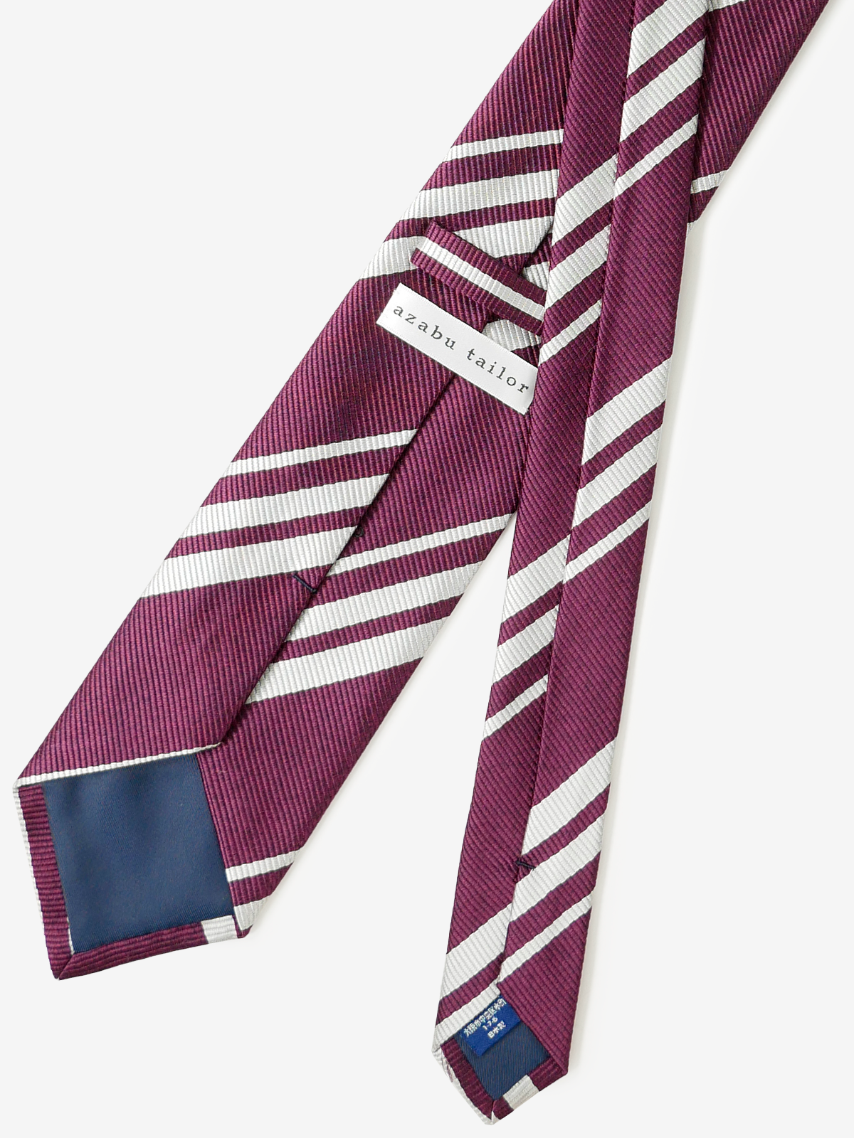 Striped Neat Tie|ボルドー