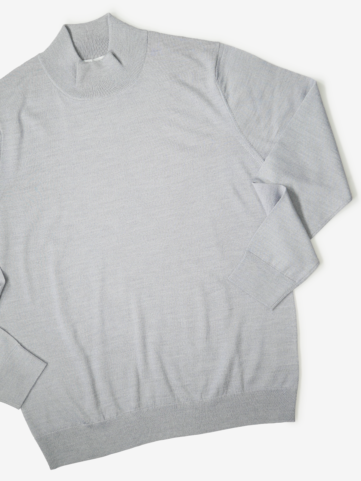 Mock-Neck Sweater|グレー