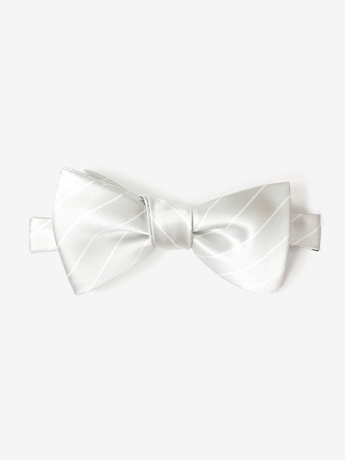 Striped Bow Tie|シルバー