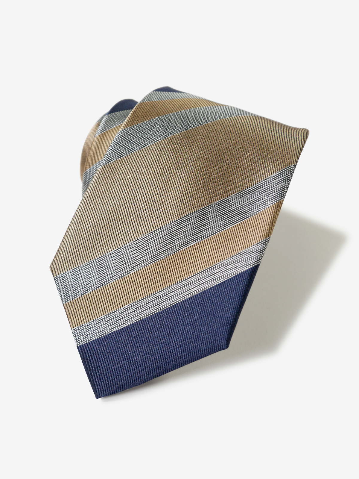 Classico Seta|Stripe Tie|クリームイエロー