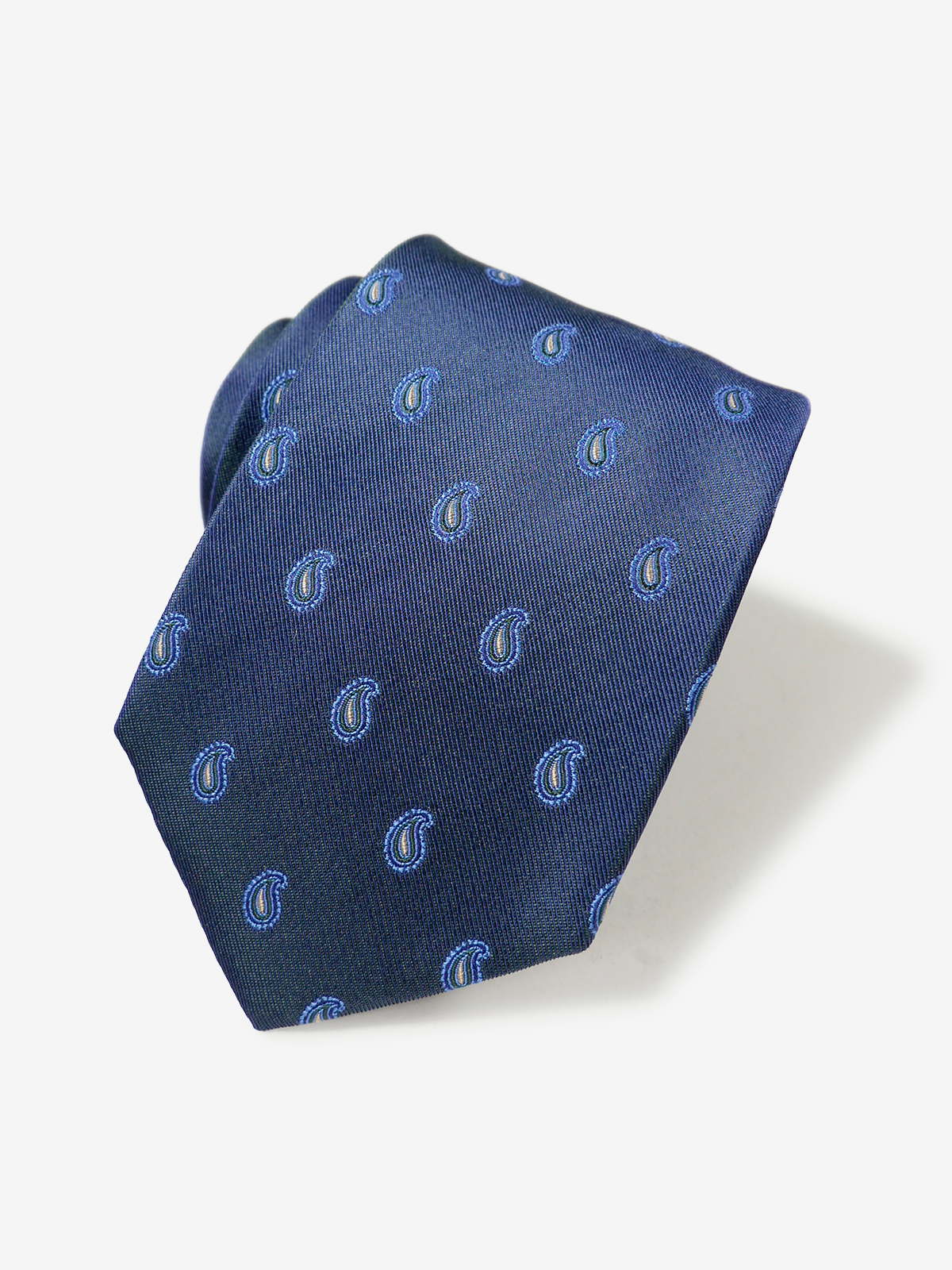 Classico Seta|Paisley Neat Tie|ネイビー