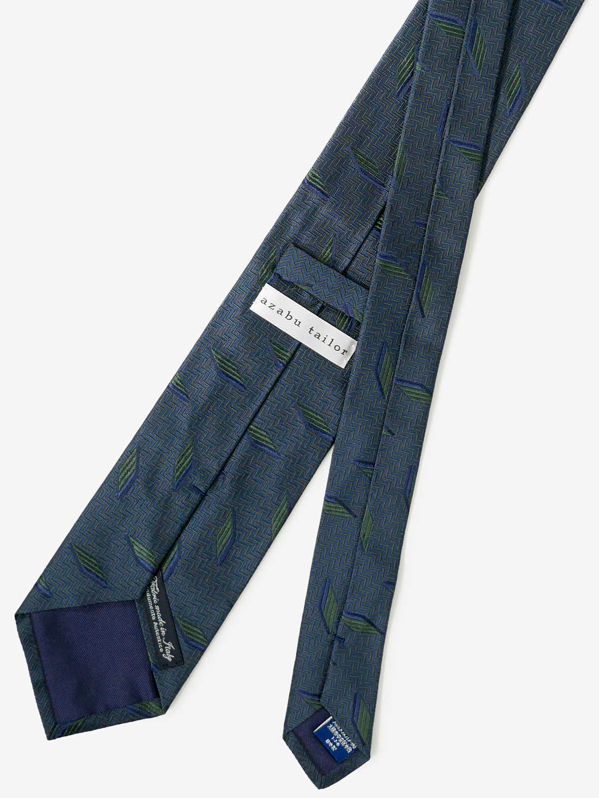 Classico Seta|Rhombus Neat Tie|グリーン