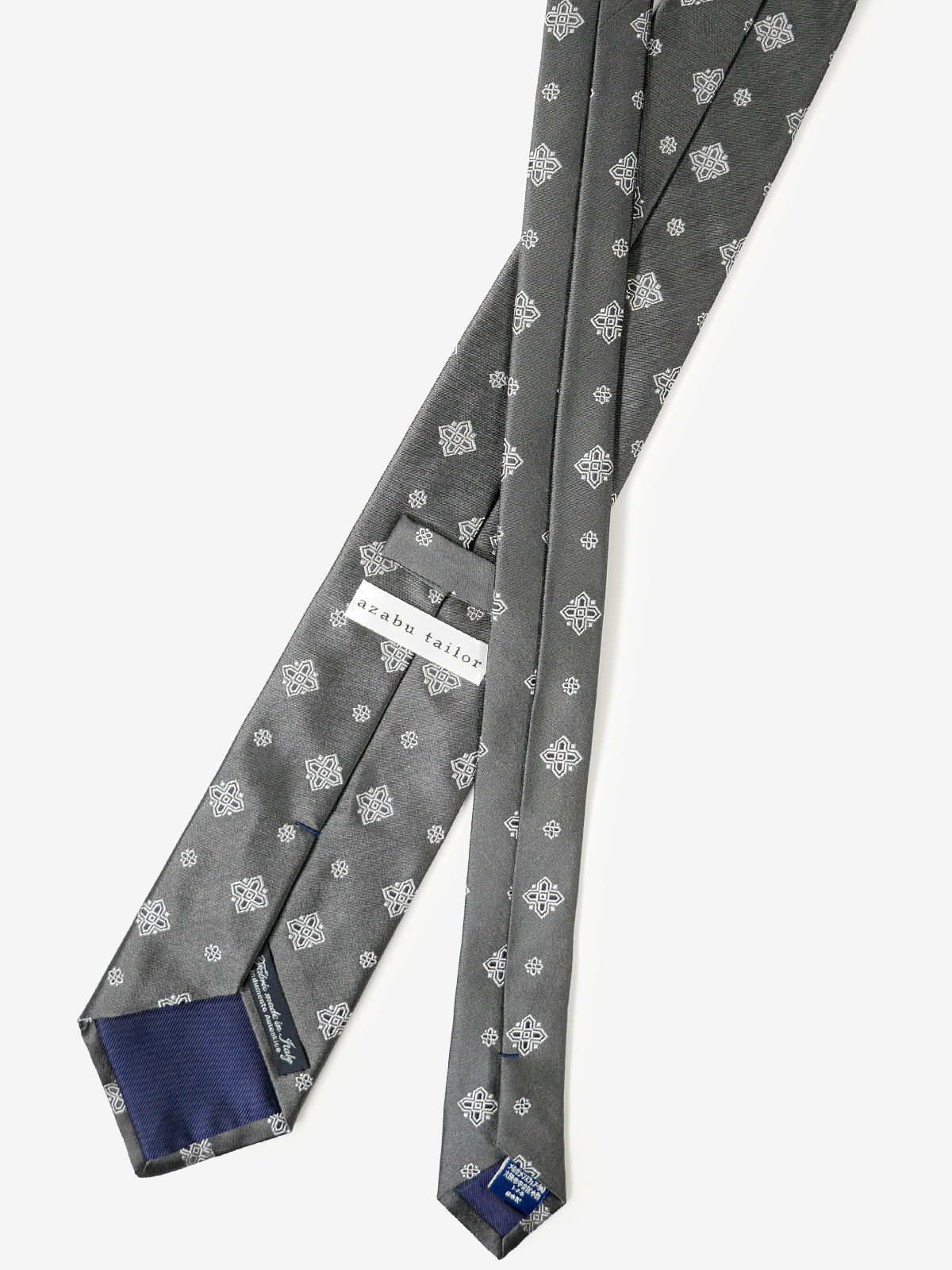 Classico Seta|Medallion Tie|グレー