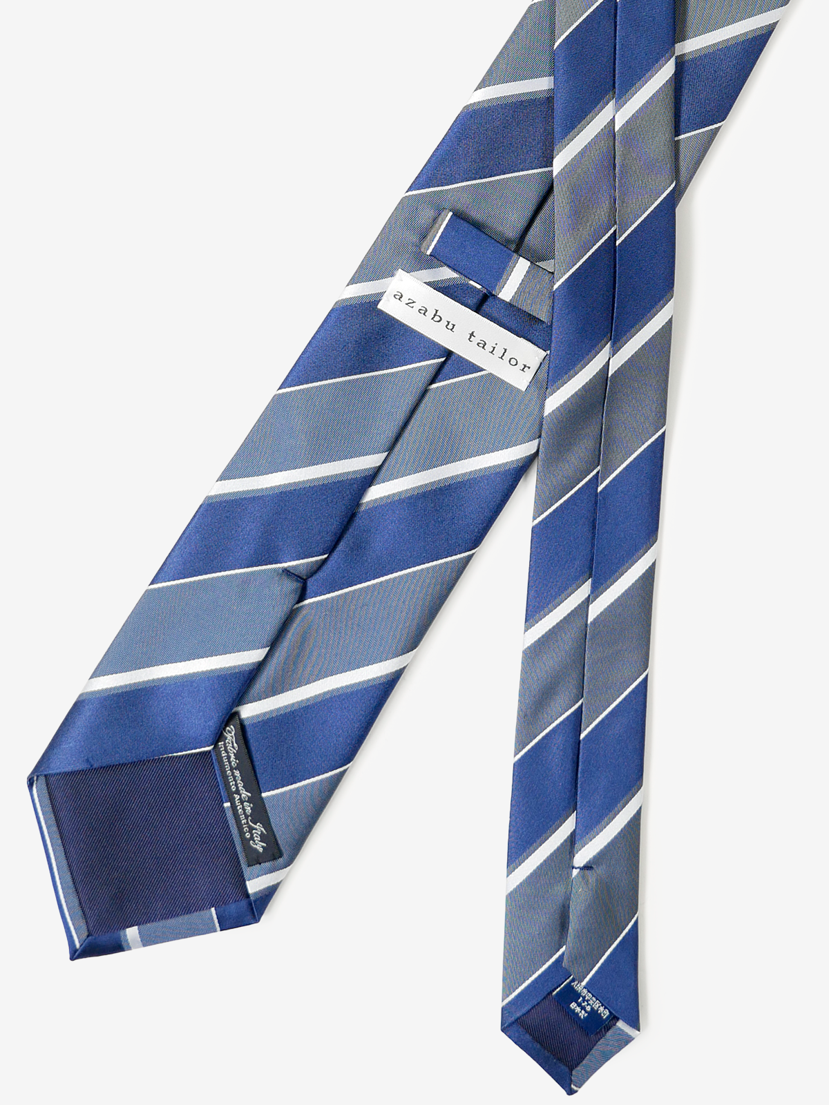 Classico Seta|Stripe Tie|ブルー