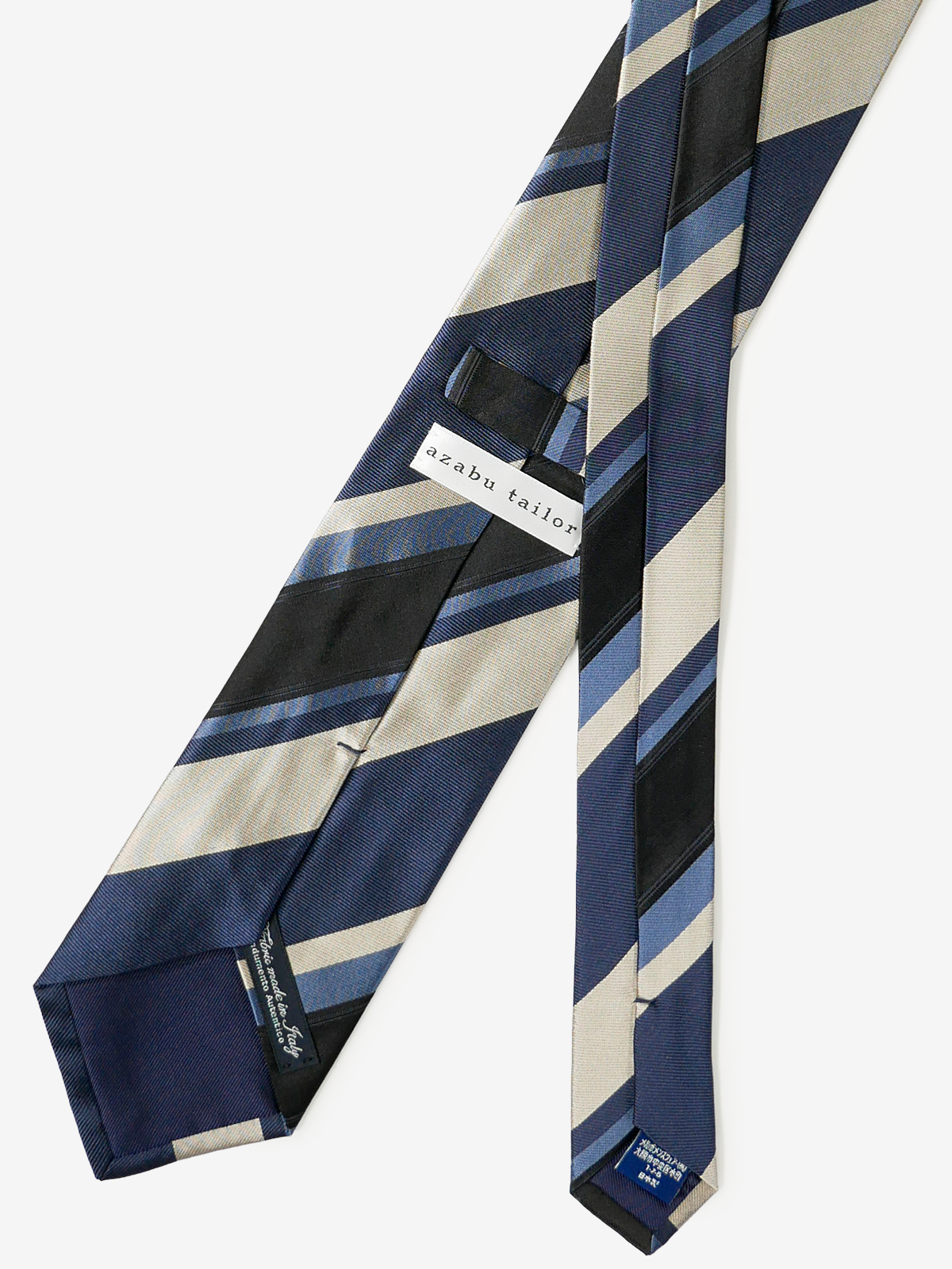 Classico Seta|Stripe Tie|ネイビー
