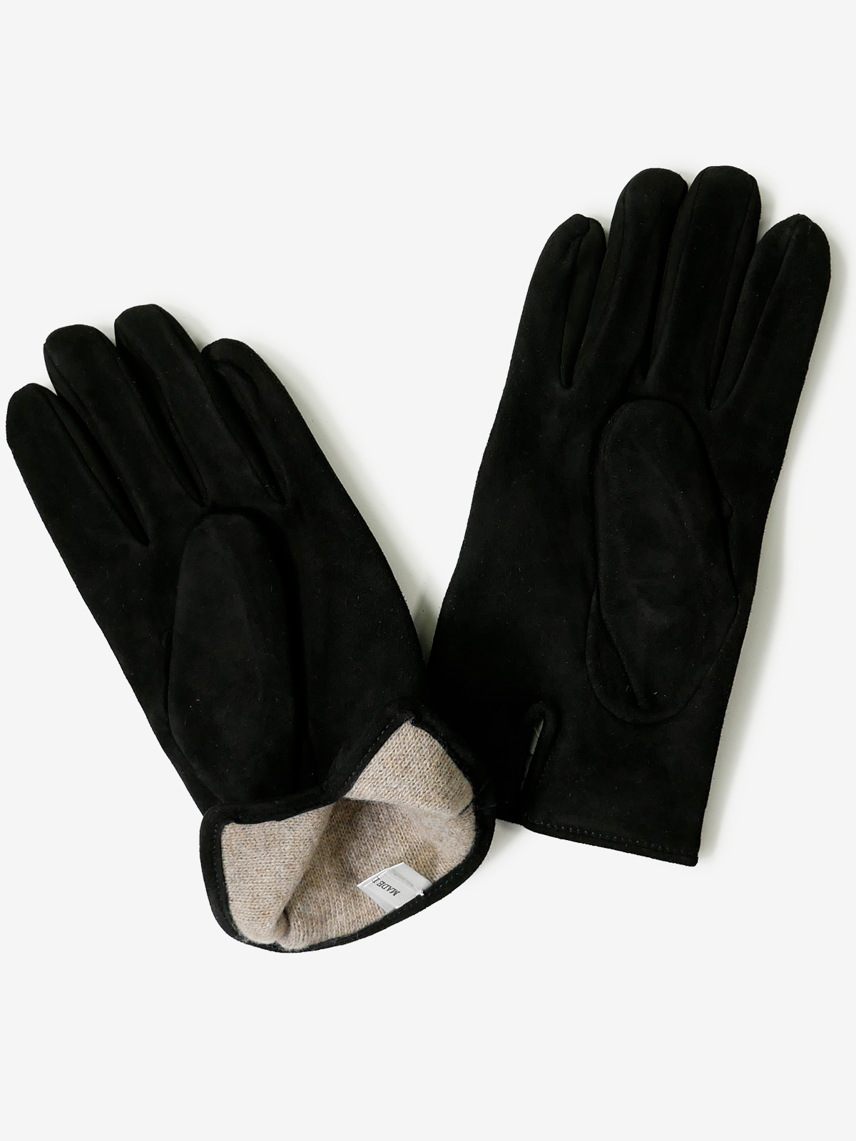 Suede Leather Gloves|ブラック