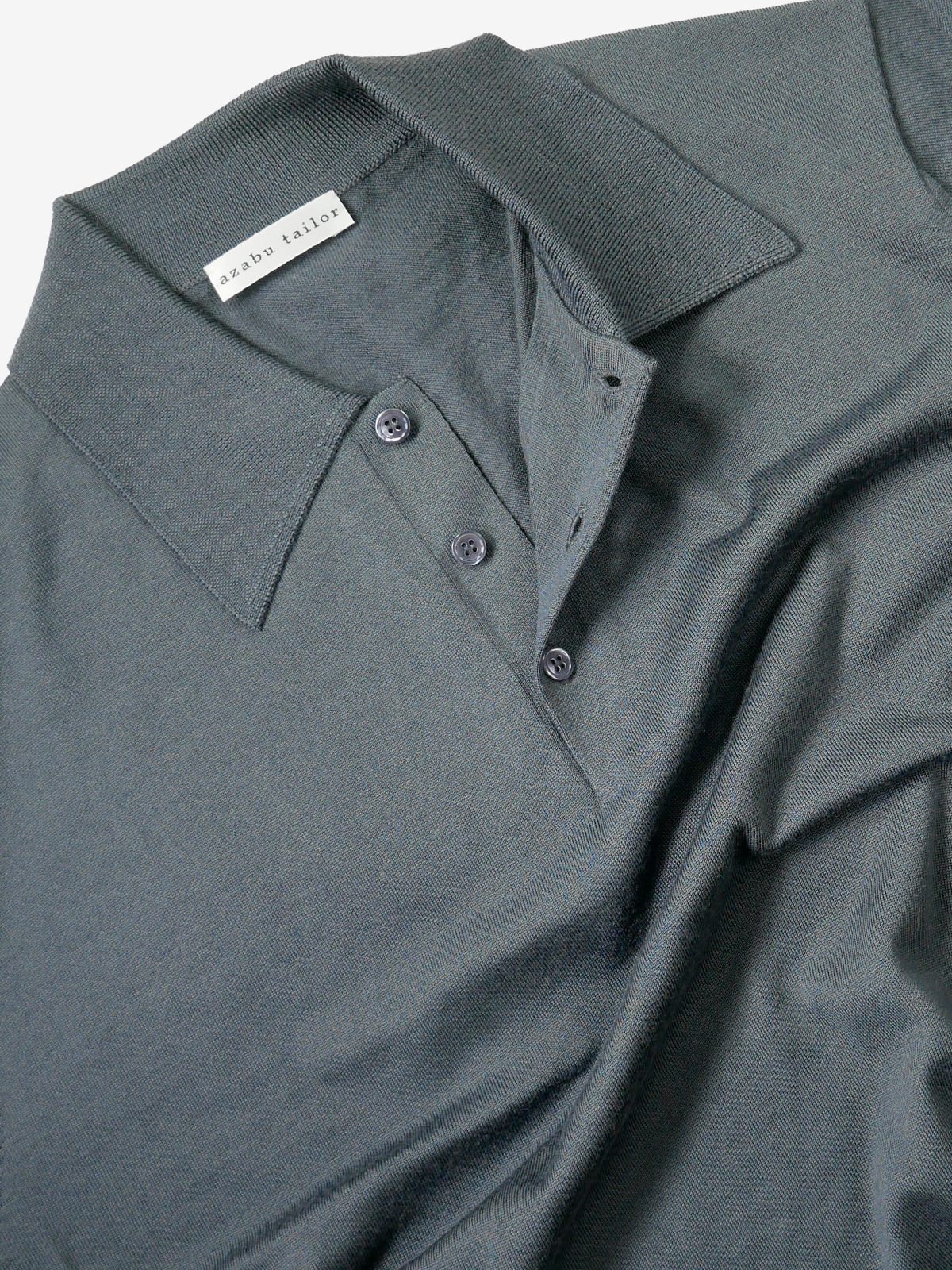 Polo Sweater|グレー