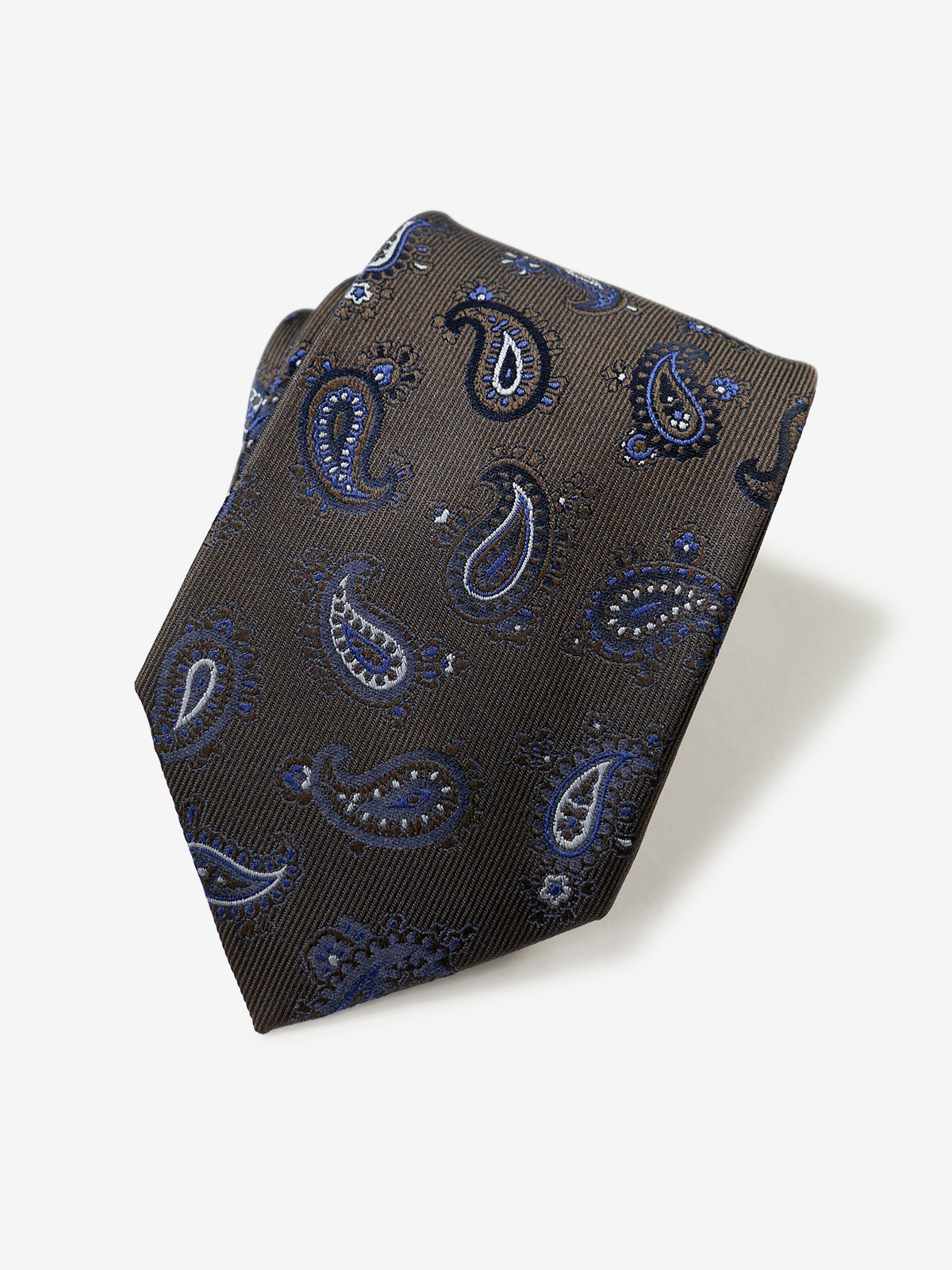 Mantero|Paisley Neat Tie|ブラウン