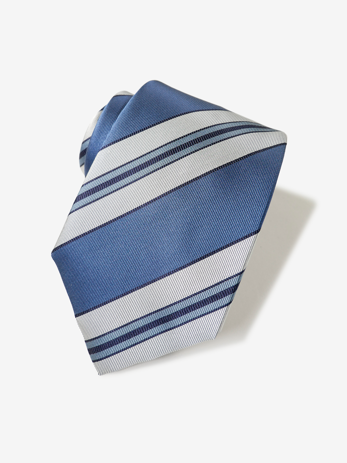 Classico Seta|Stripe Tie|ブルー