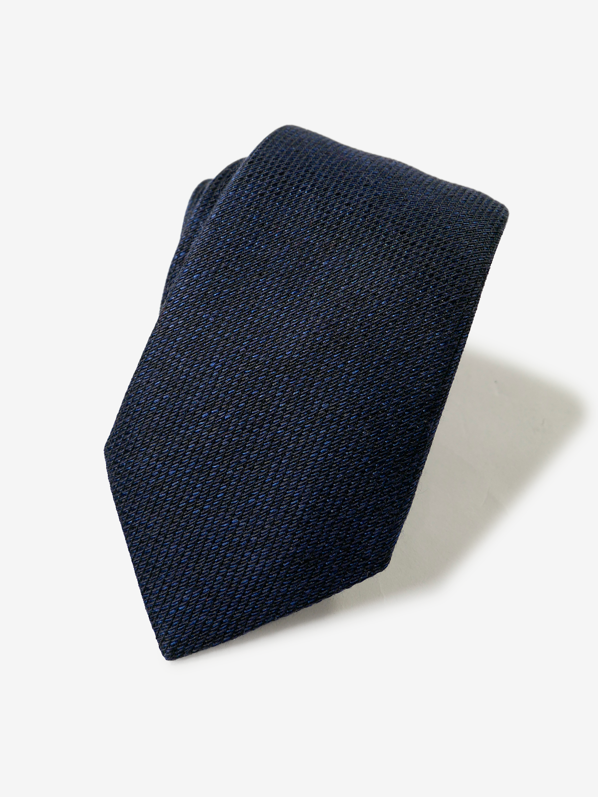 Classico Seta|Cotton Wool Tie|ネイビー