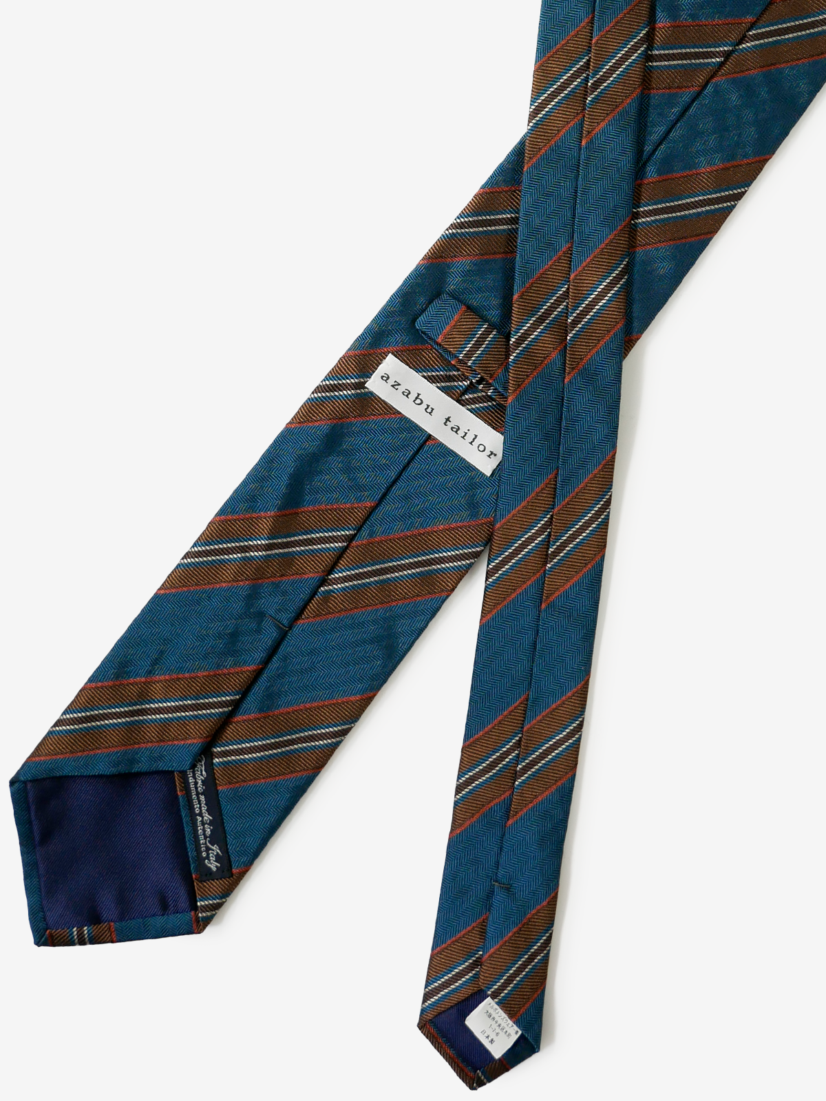Classico Seta|Stripe Tie|ブルー