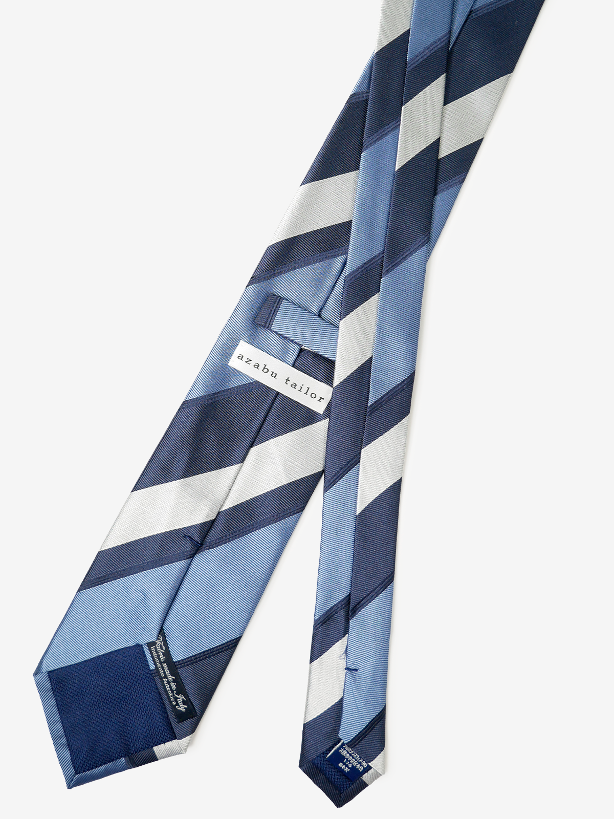 Classico Seta|Stripe Tie|ブルー