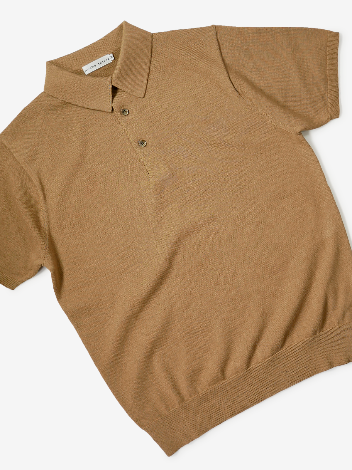 Cotton Polo Shirt|ブラウン