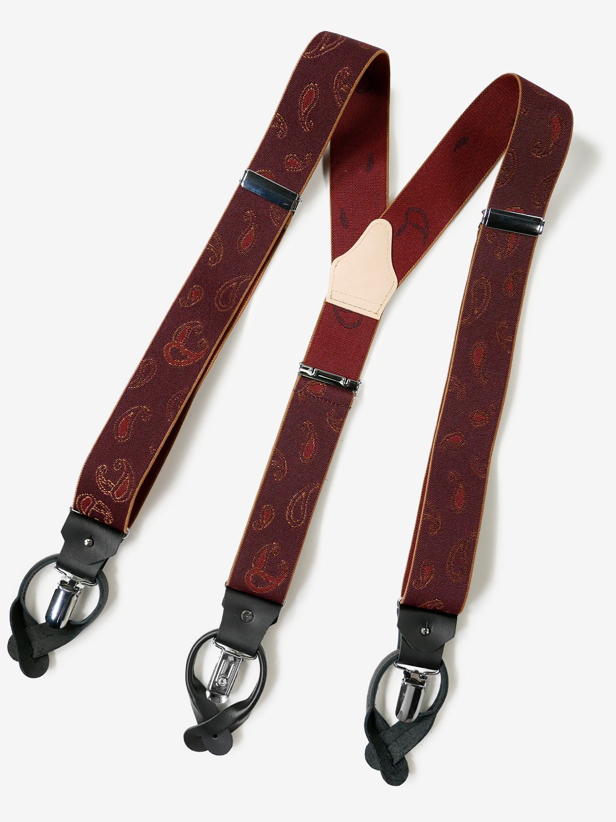 Paisley Suspenders|ボルドー