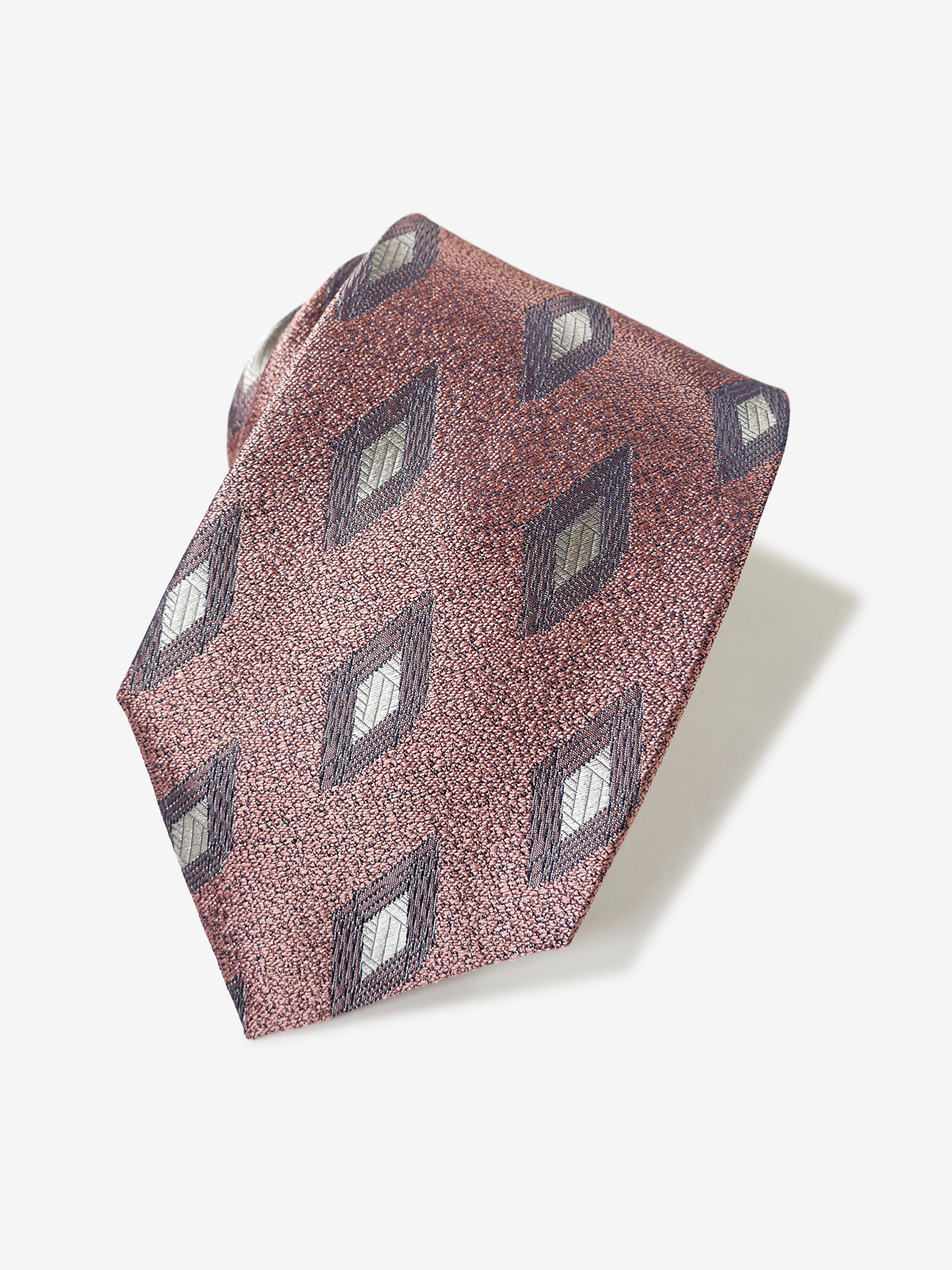 Classico Seta|Rhombus Neat Tie|ピンク
