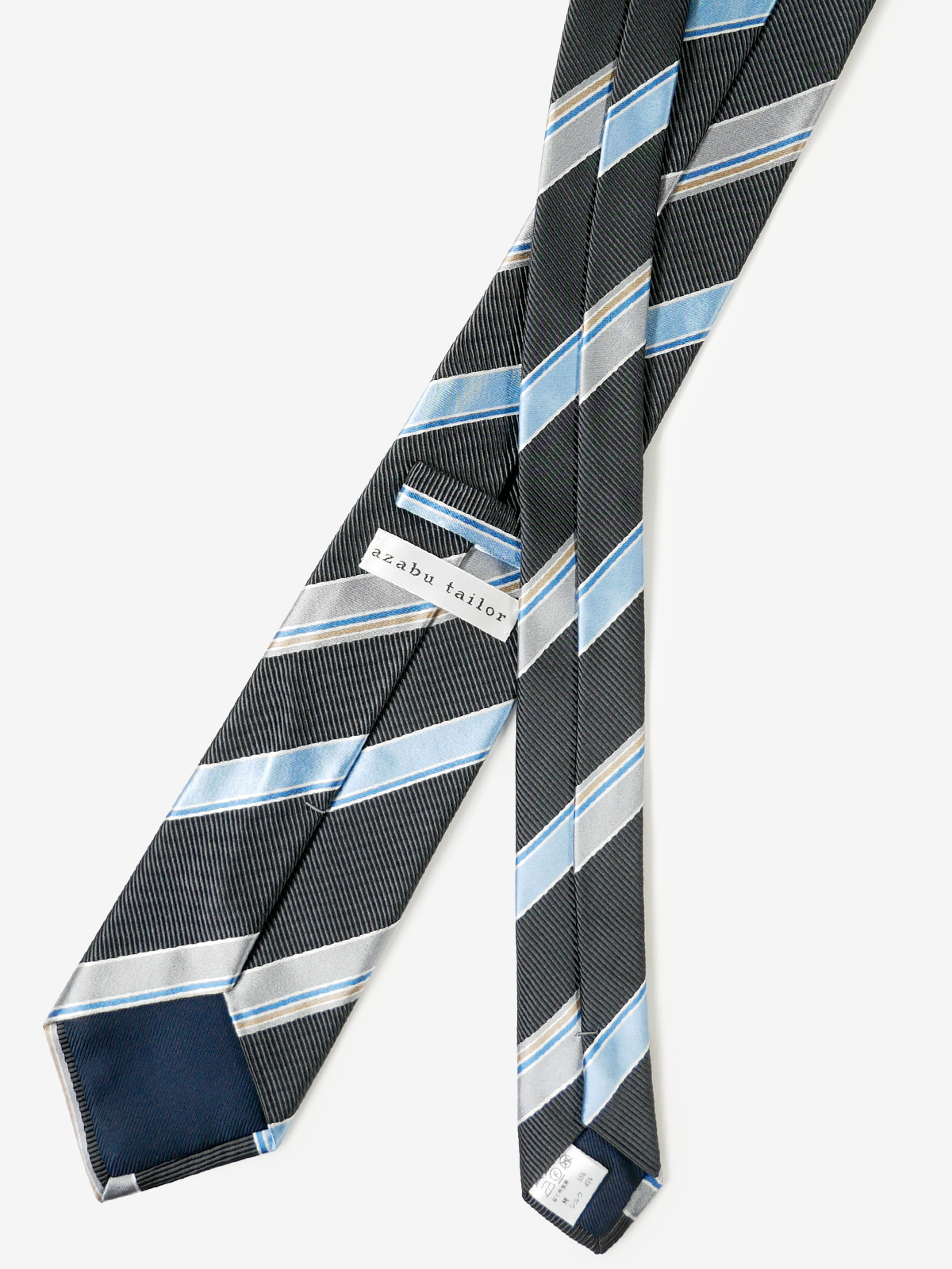 Striped Necktie|チャコールグレー