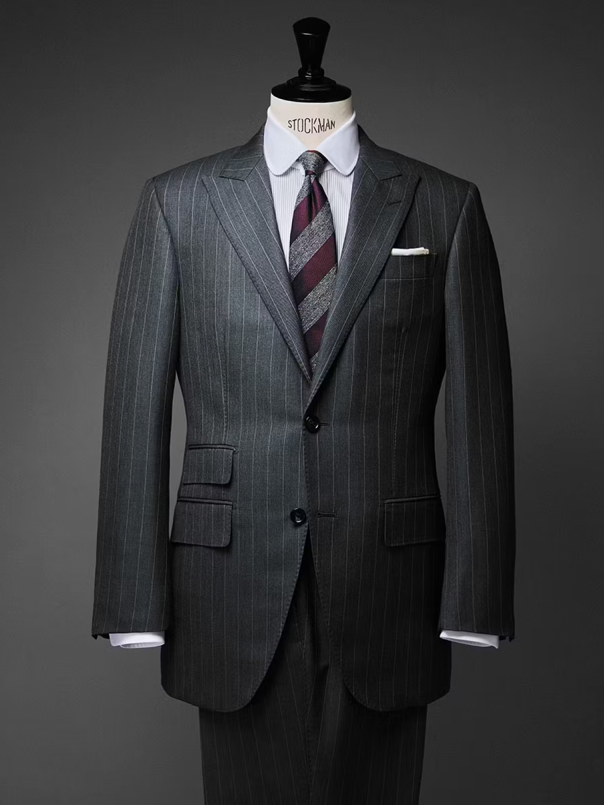 Fermo Fossati|Stripe Tie|ボルドー