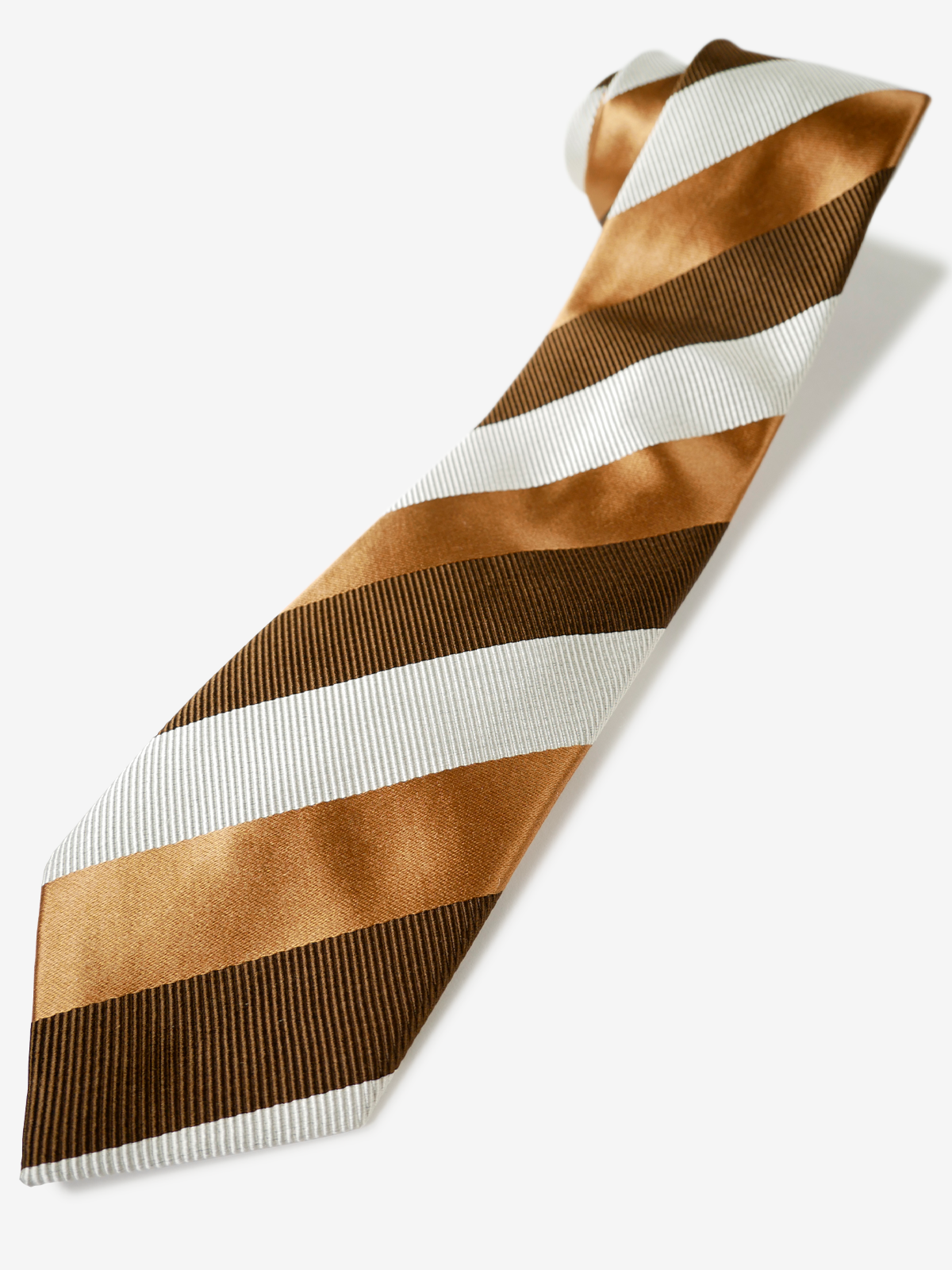 Striped Repp Tie|ブラウン