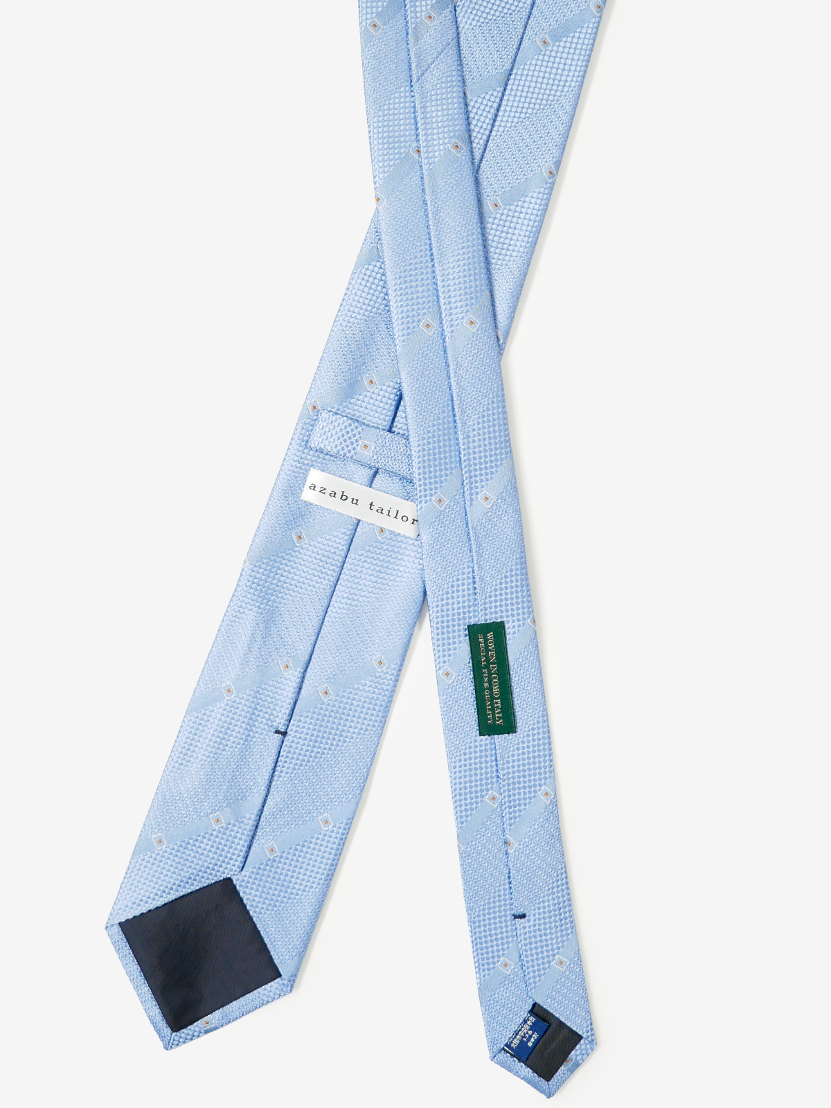 Mantero|Stripe Tie|ブルー