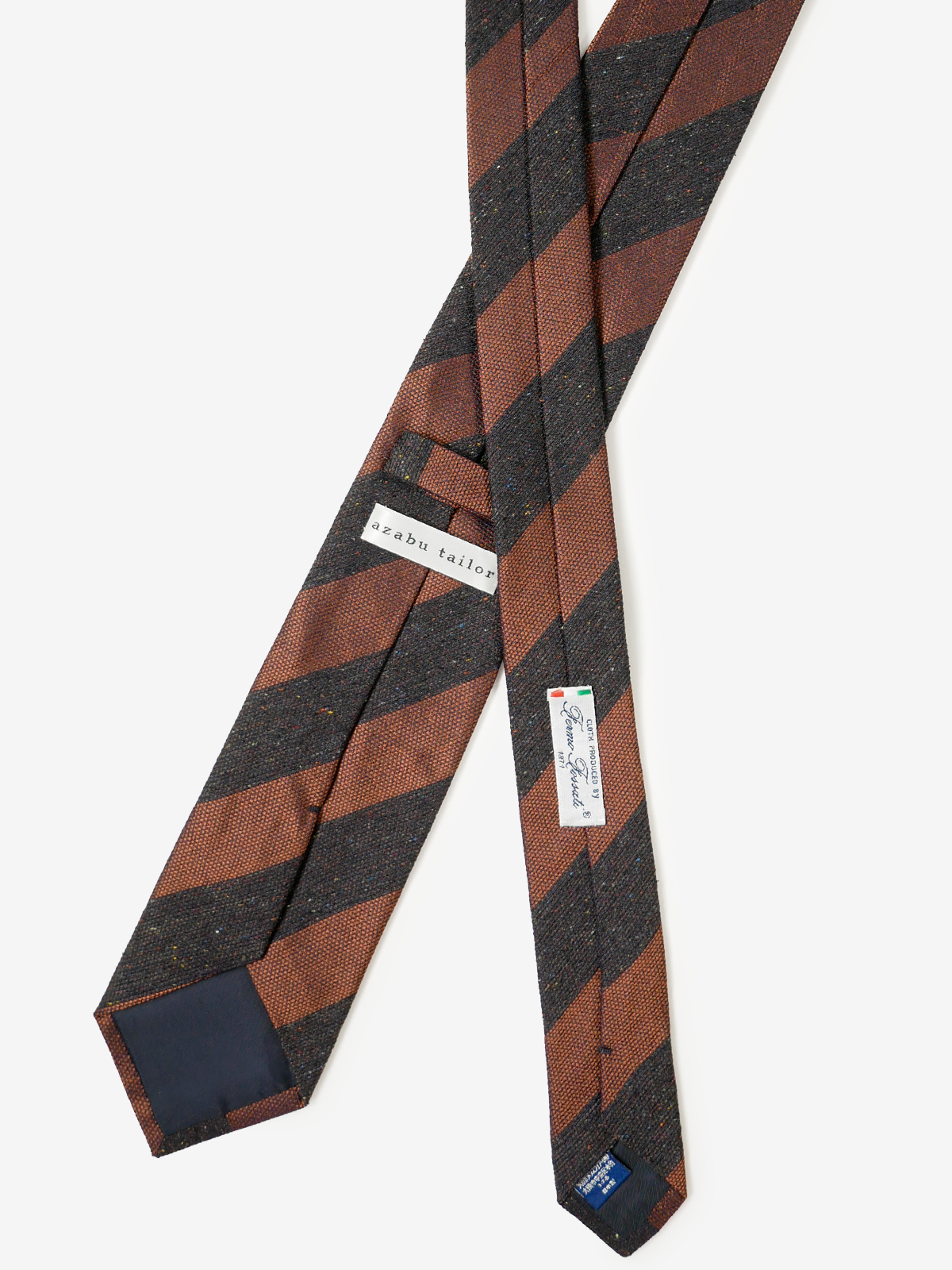 Fermo Fossati|Stripe Tie|オレンジ