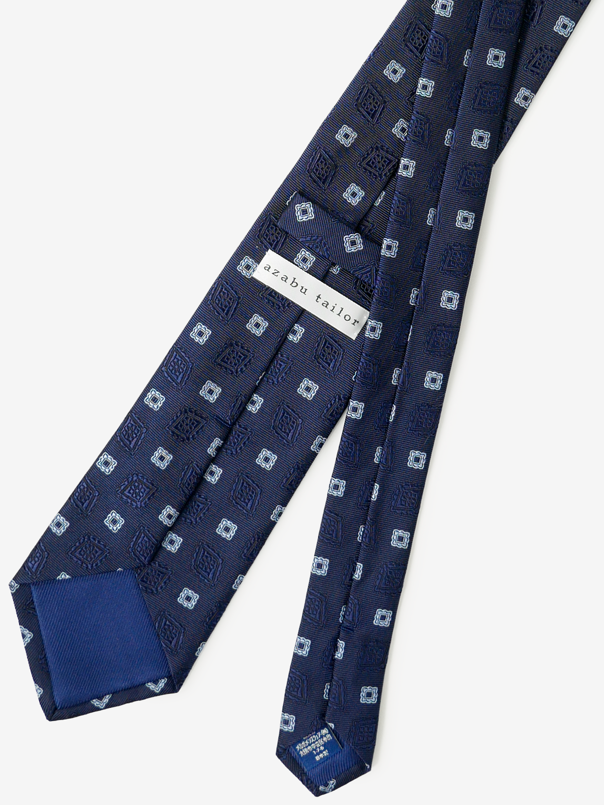 Floral Medallion Tie|ネイビー