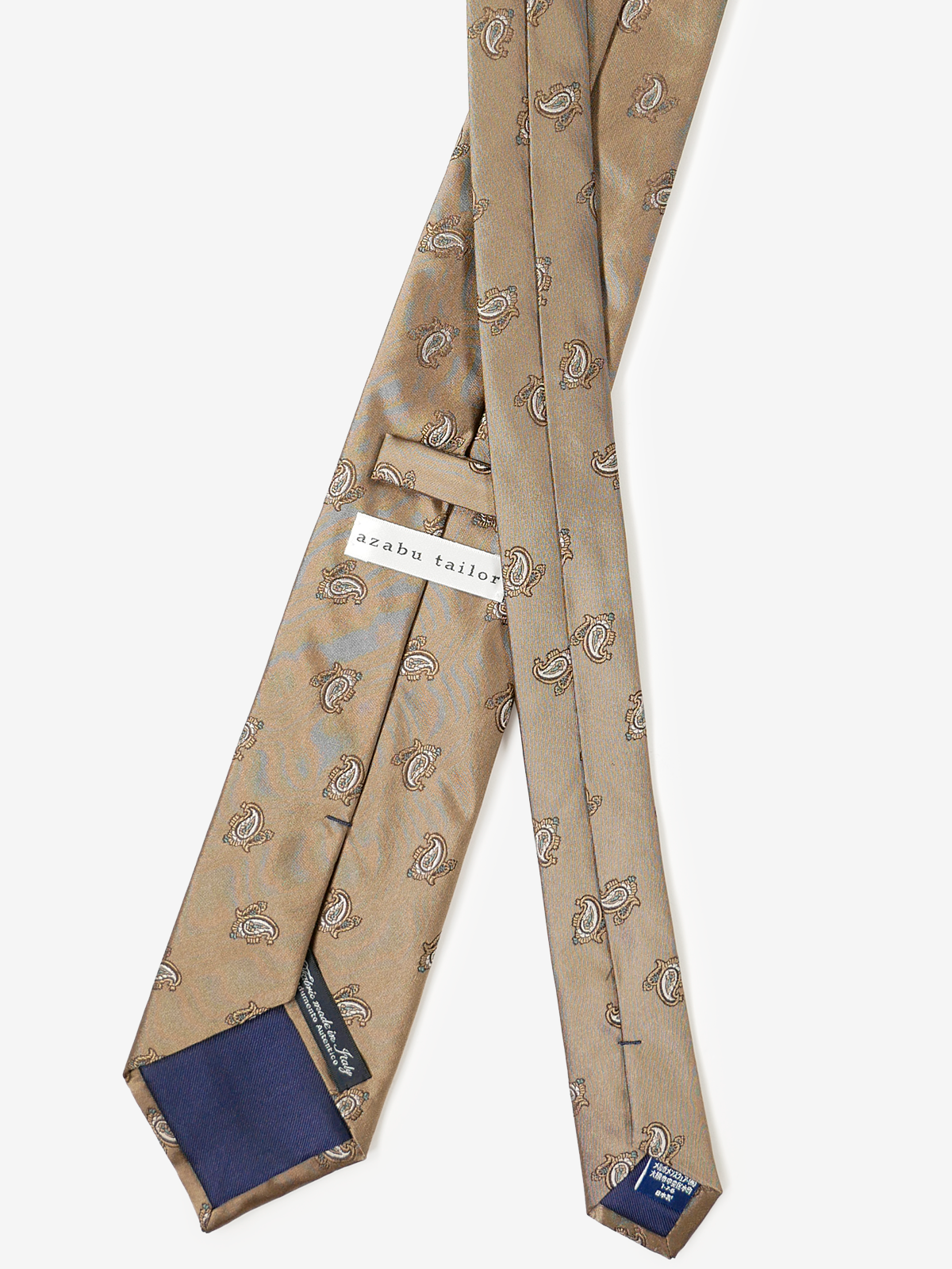 Classico Seta|Paisley Neat Tie|ベージュ