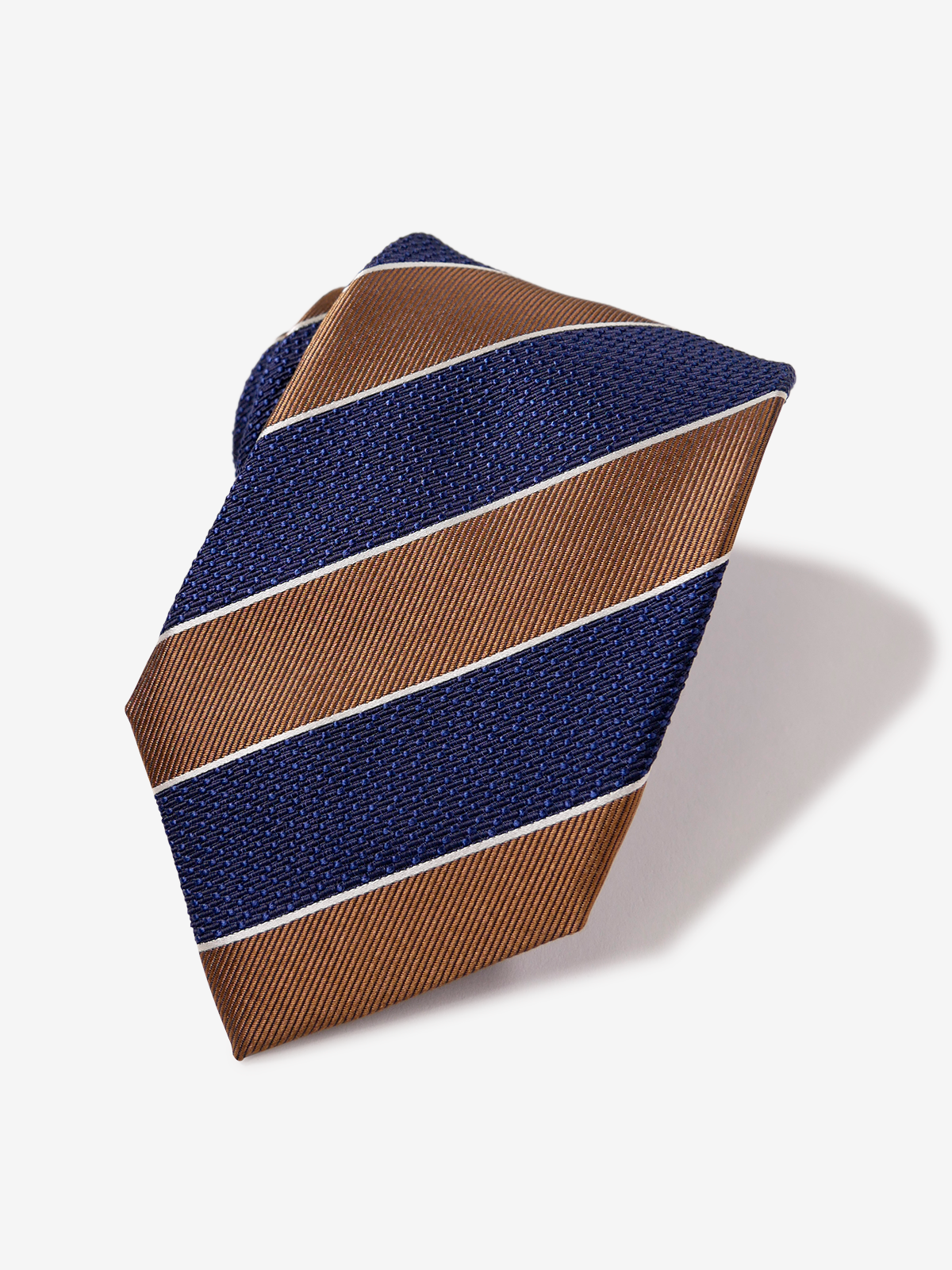 Canepa|Stripe Tie|ブラウン